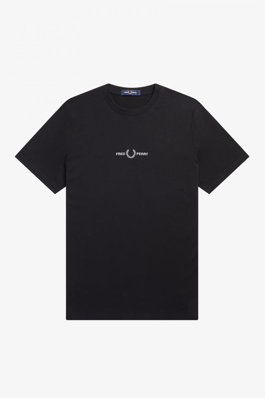 FP EMBROIDERED T-SHIRT BLACK