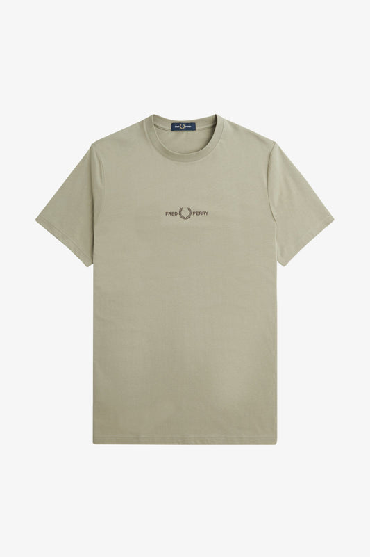 FP EMBROIDERED T-SHIRT WARM GREY