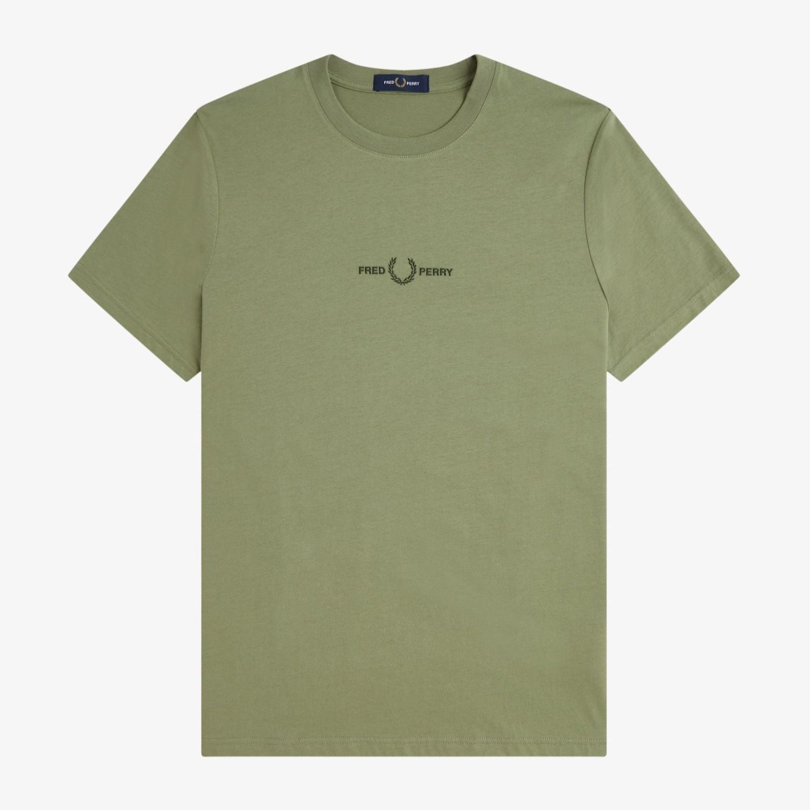 Embroidered T-Shirt Fred Perry - Olive Mint