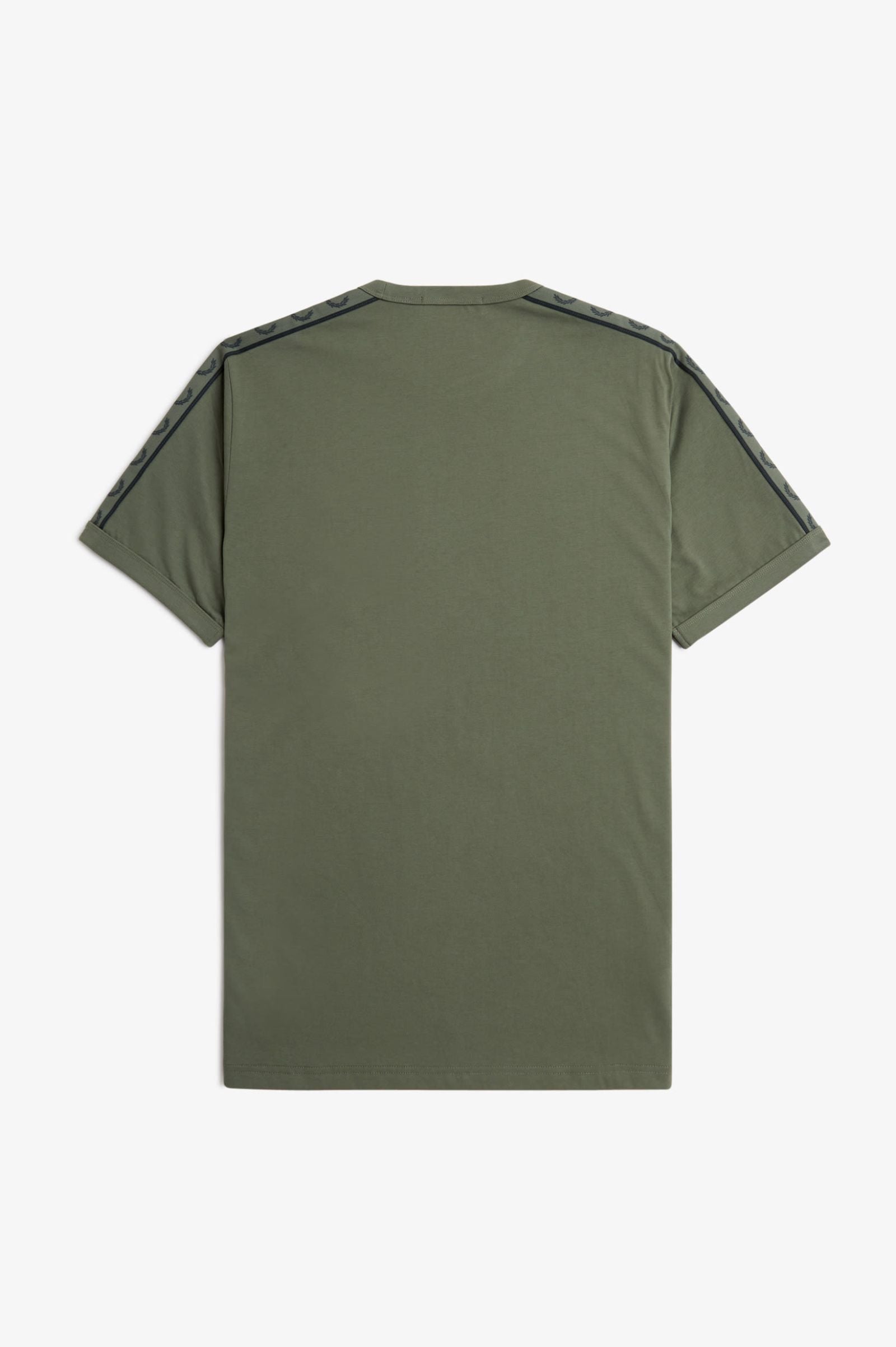 FP Contrast Tape Ringer T-Shirt Fred Perry - Laurel Wreath Green / Night Green