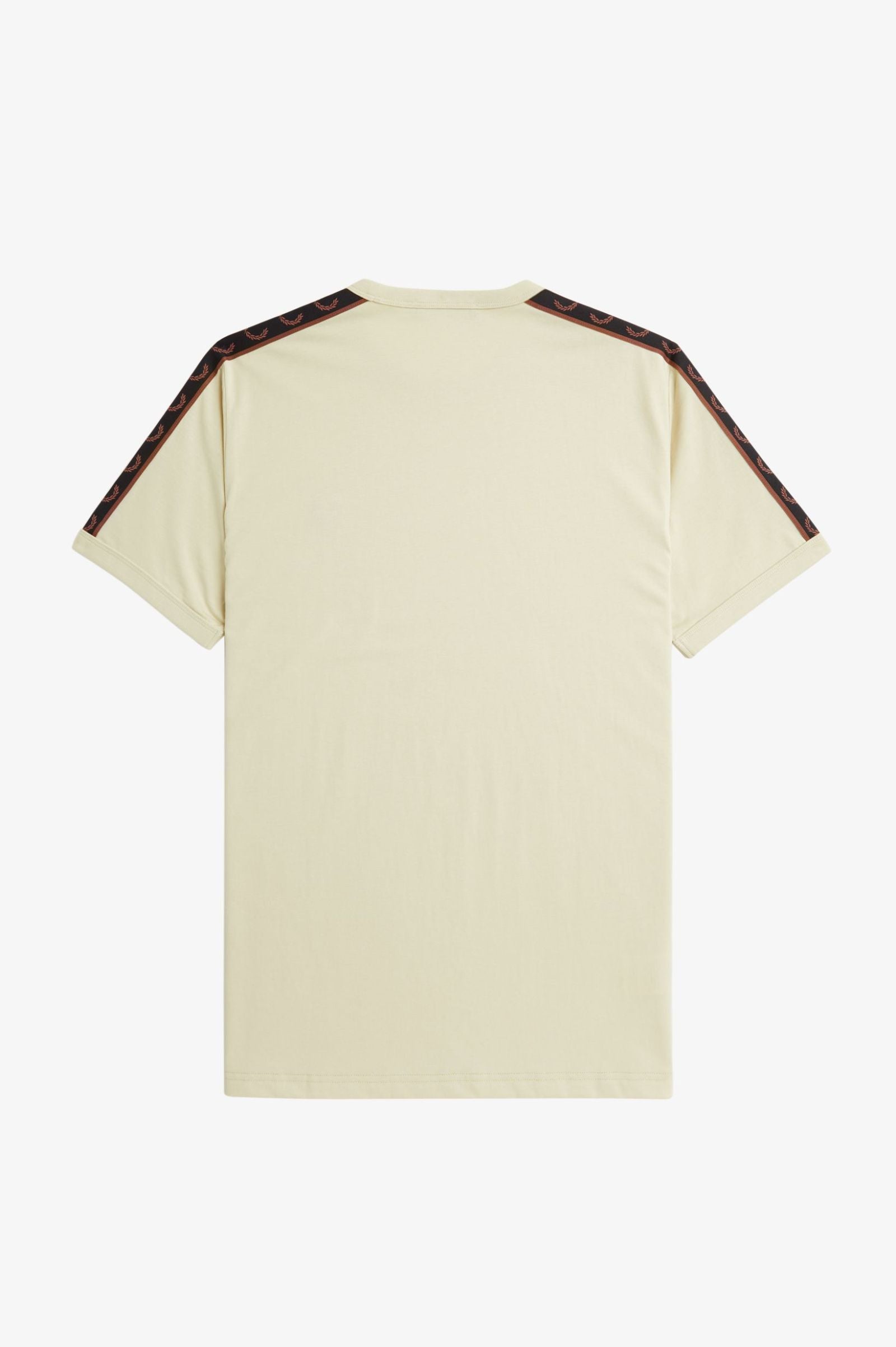 FP Contrast Tape Ringer T-Shirt Fred Perry - Oatmeal / Whisky Brown