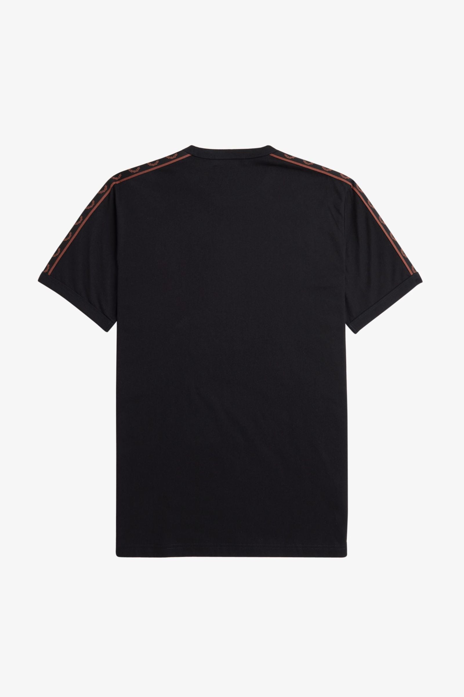 FP Contrast Tape Ringer T-Shirt Fred Perry - Black / Whisky Brown