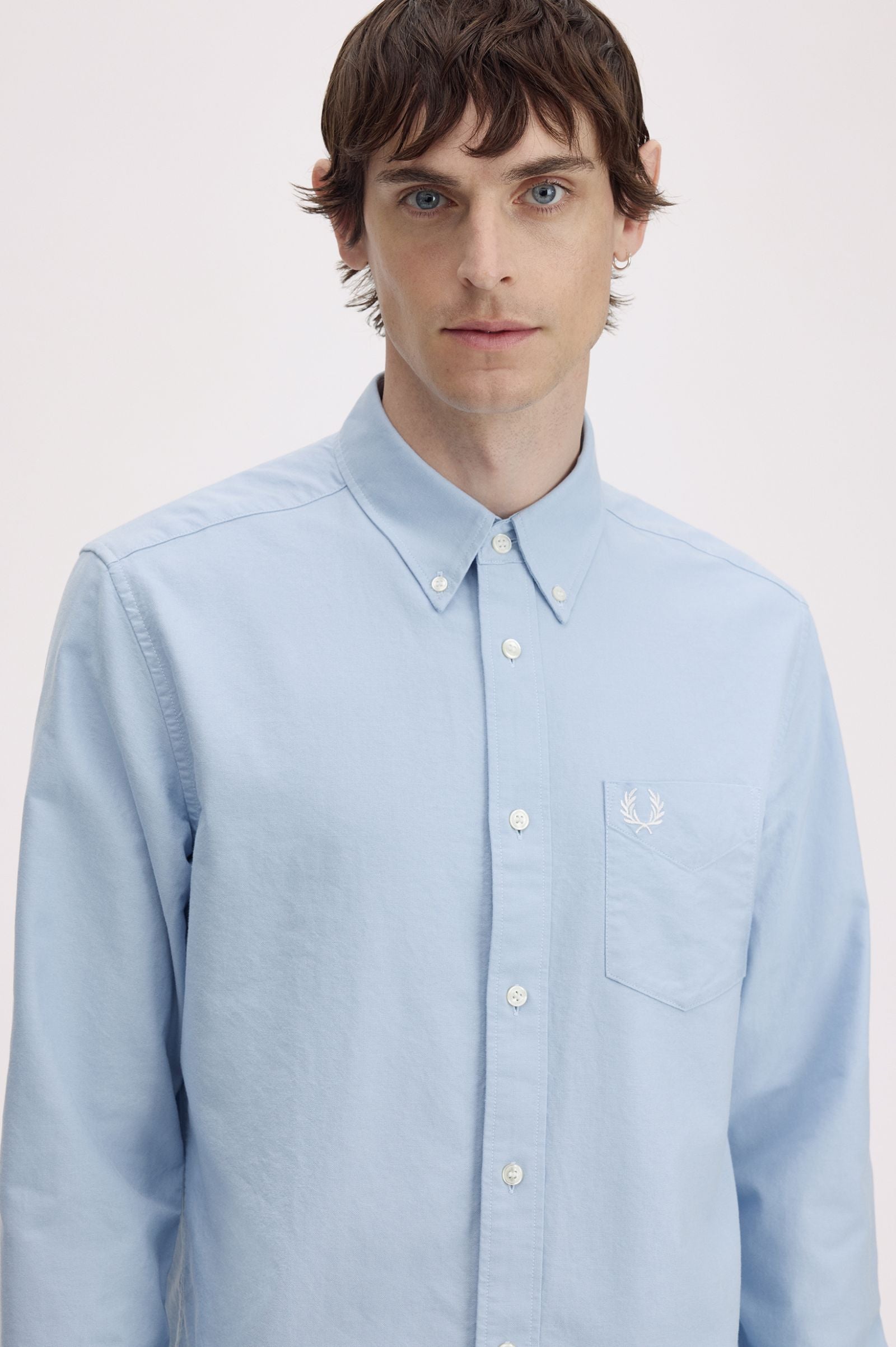 Oxford Shirt Fred Perry AW25 - Light Smoke