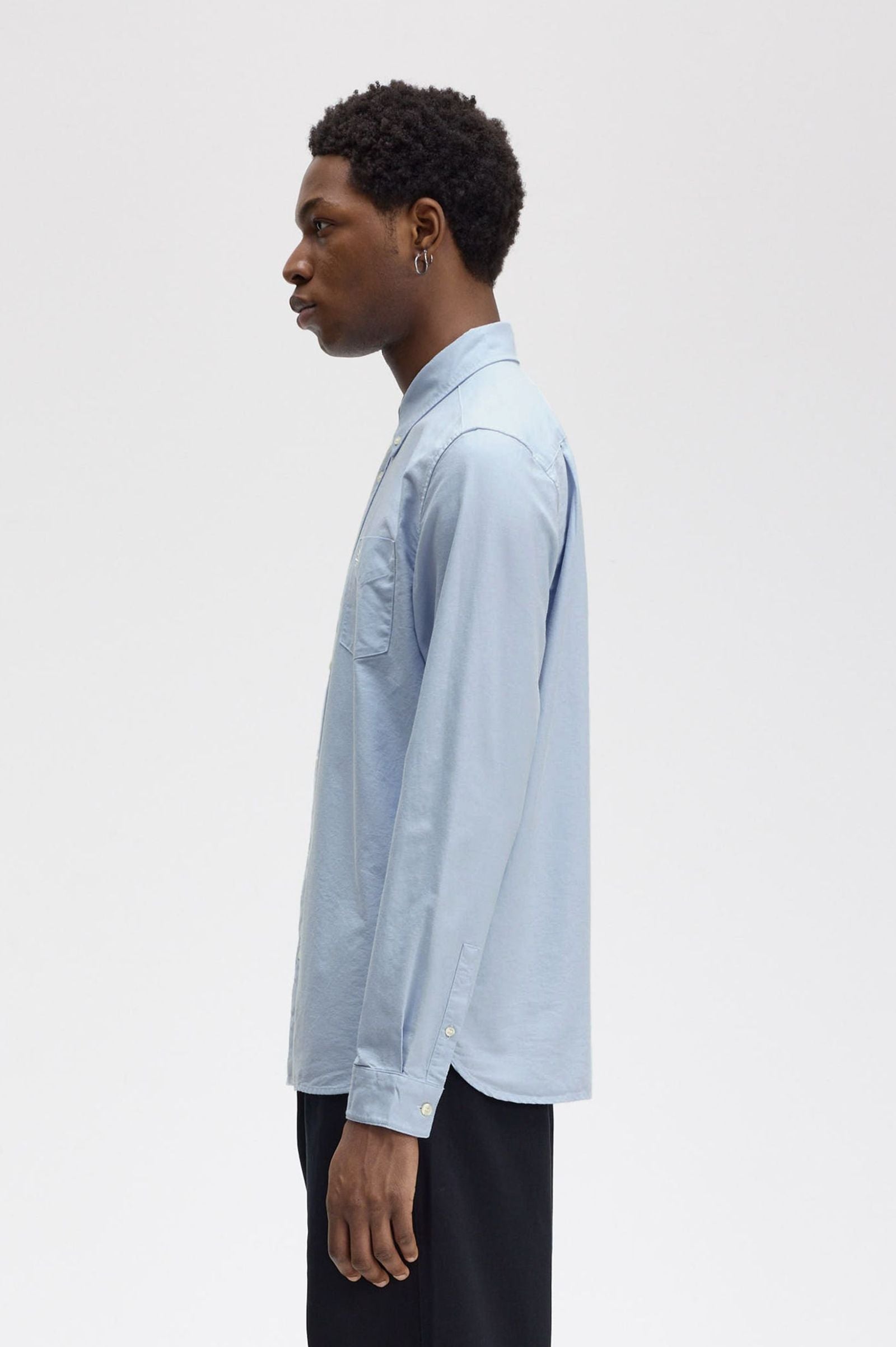 FP Oxford Shirt Fred Perry - Light Smoke