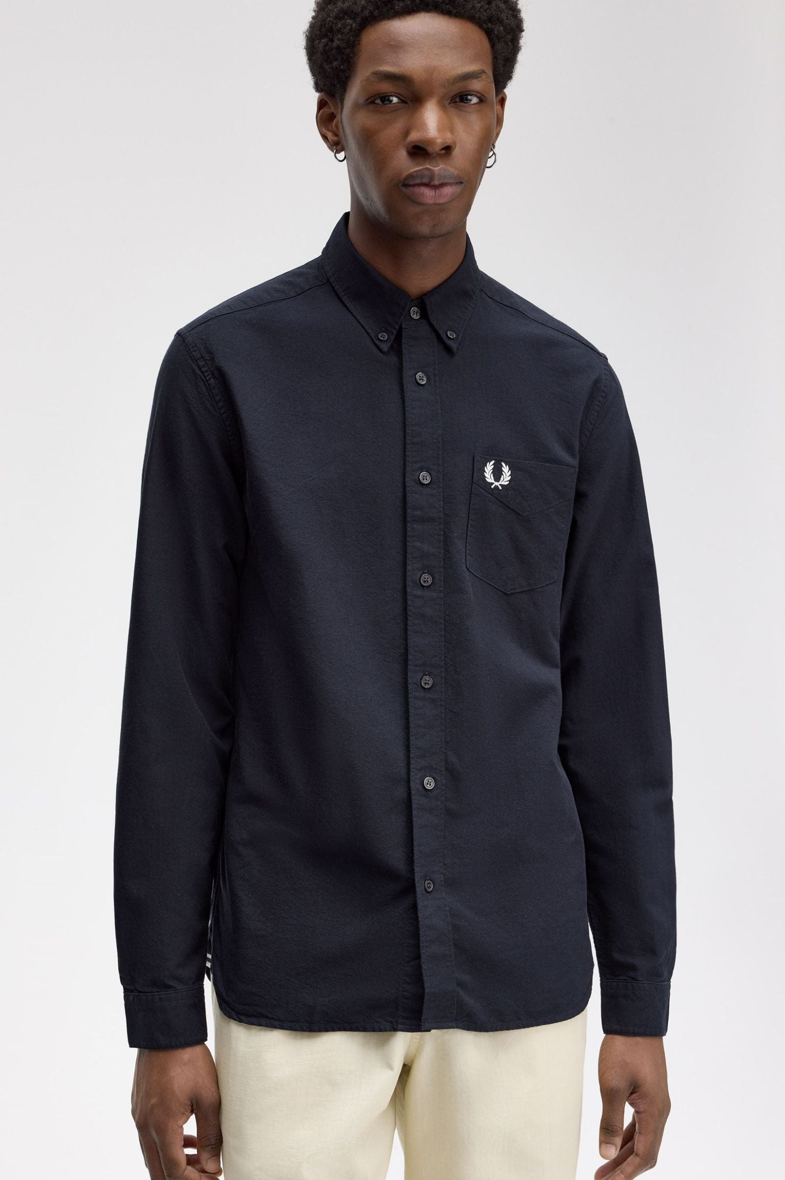 FP Oxford Shirt Fred Perry - Navy