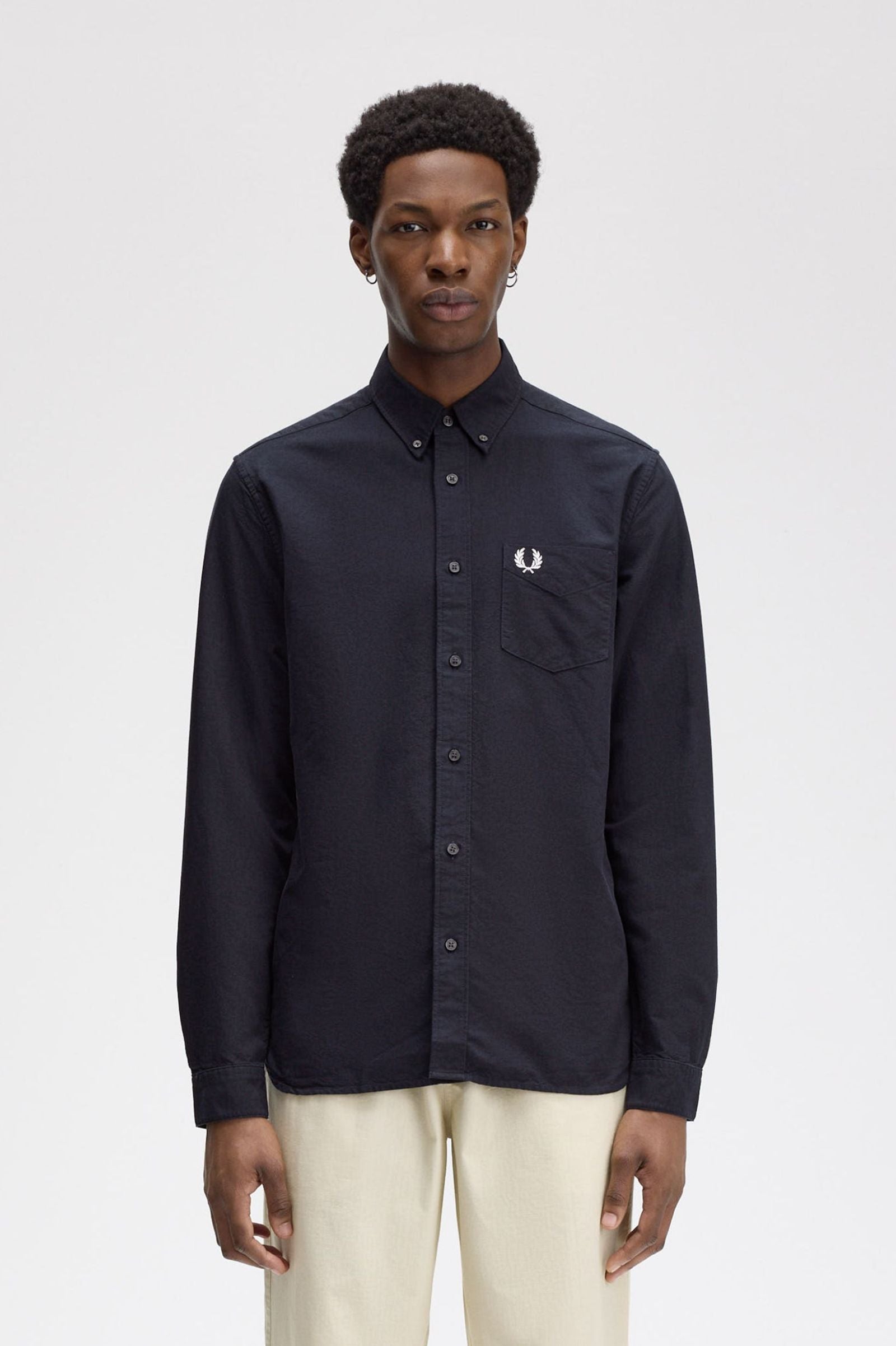 FP Oxford Shirt Fred Perry - Navy