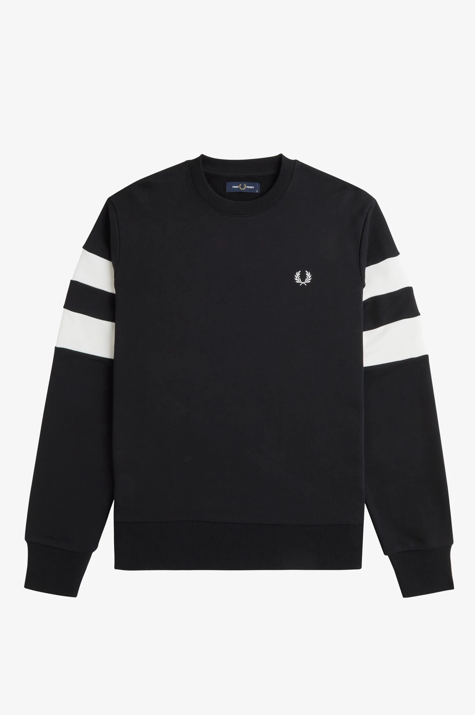 FP Tipped Sleeve Sweatshirt Fred Perry - Black