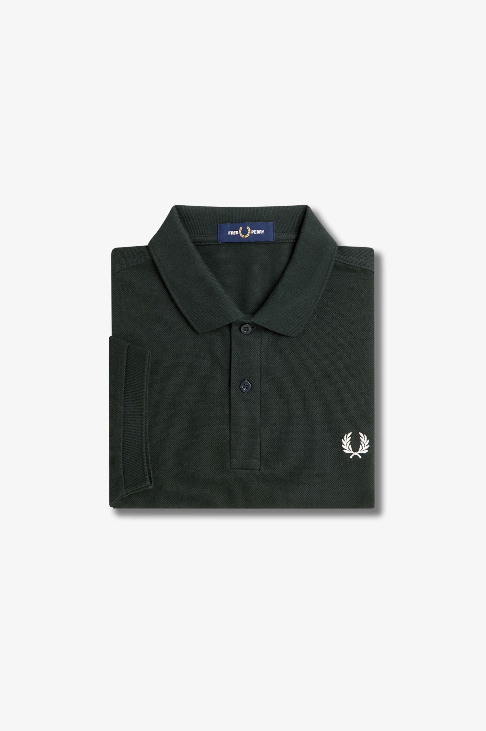 Fred Perry The Fred Perry Shirt - Night Green / Snow White