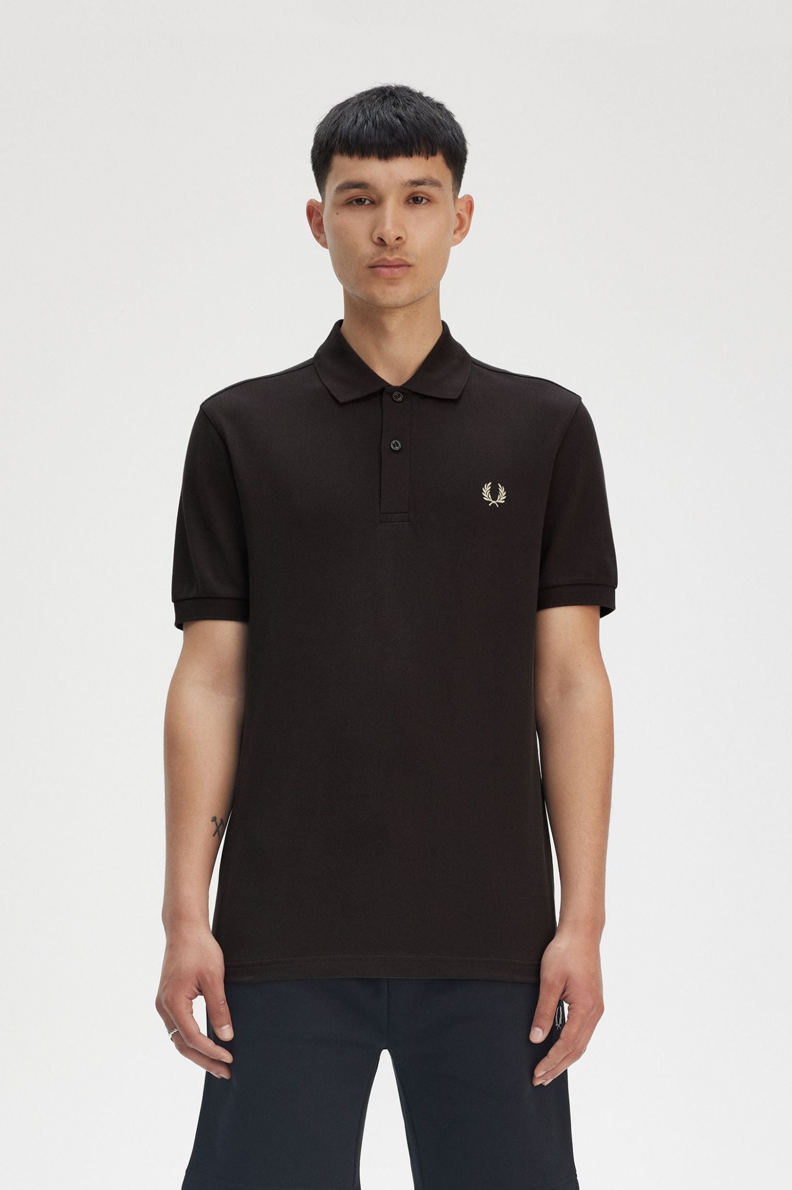 The Fred Perry Polo Shirt Fred Perry - Anchor Grey / Oatmeal