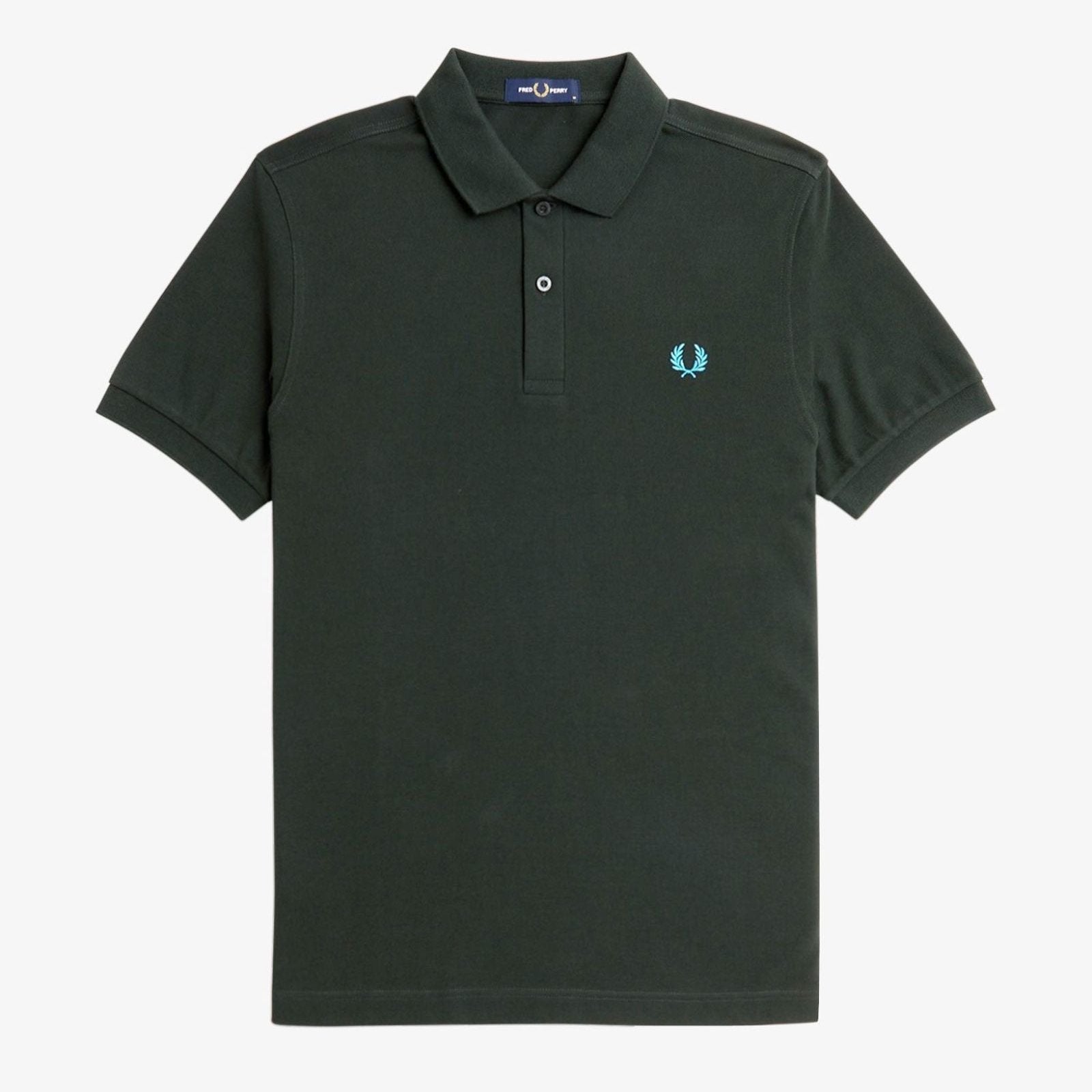 FP Plain Fred Perry Polo Shirt - Night Green / Ocean