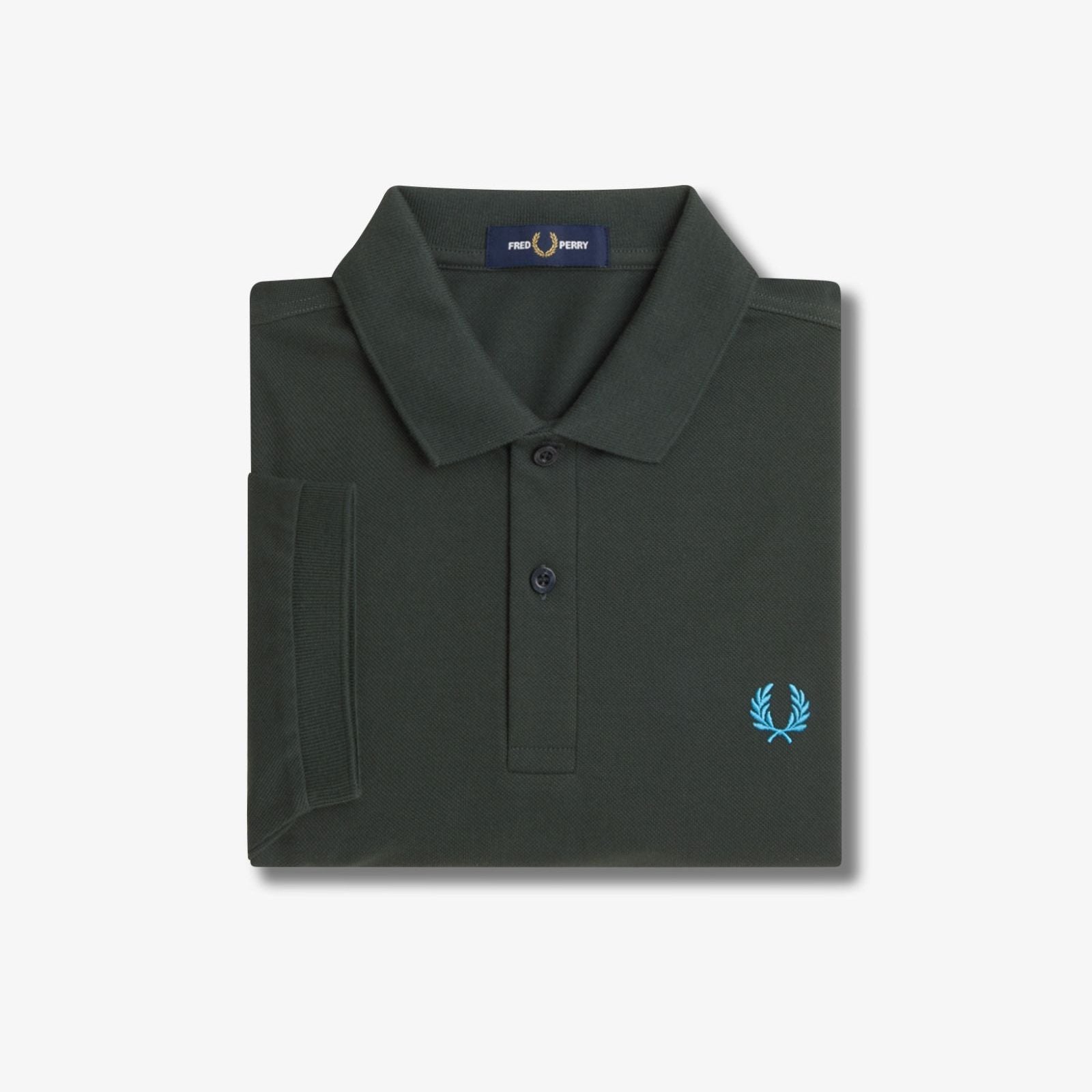 FP Plain Fred Perry Polo Shirt - Night Green / Ocean