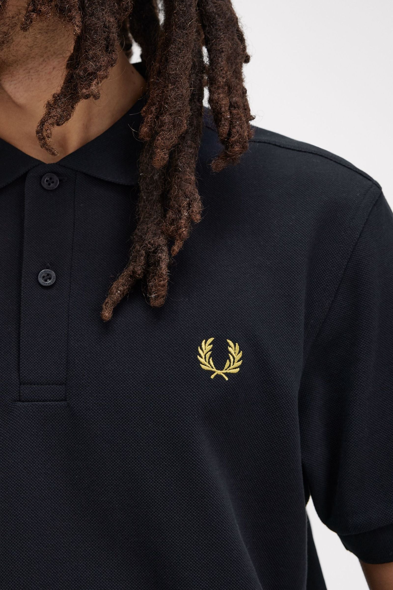 FP Plain Fred Perry Polo Shirt - Navy / Honey