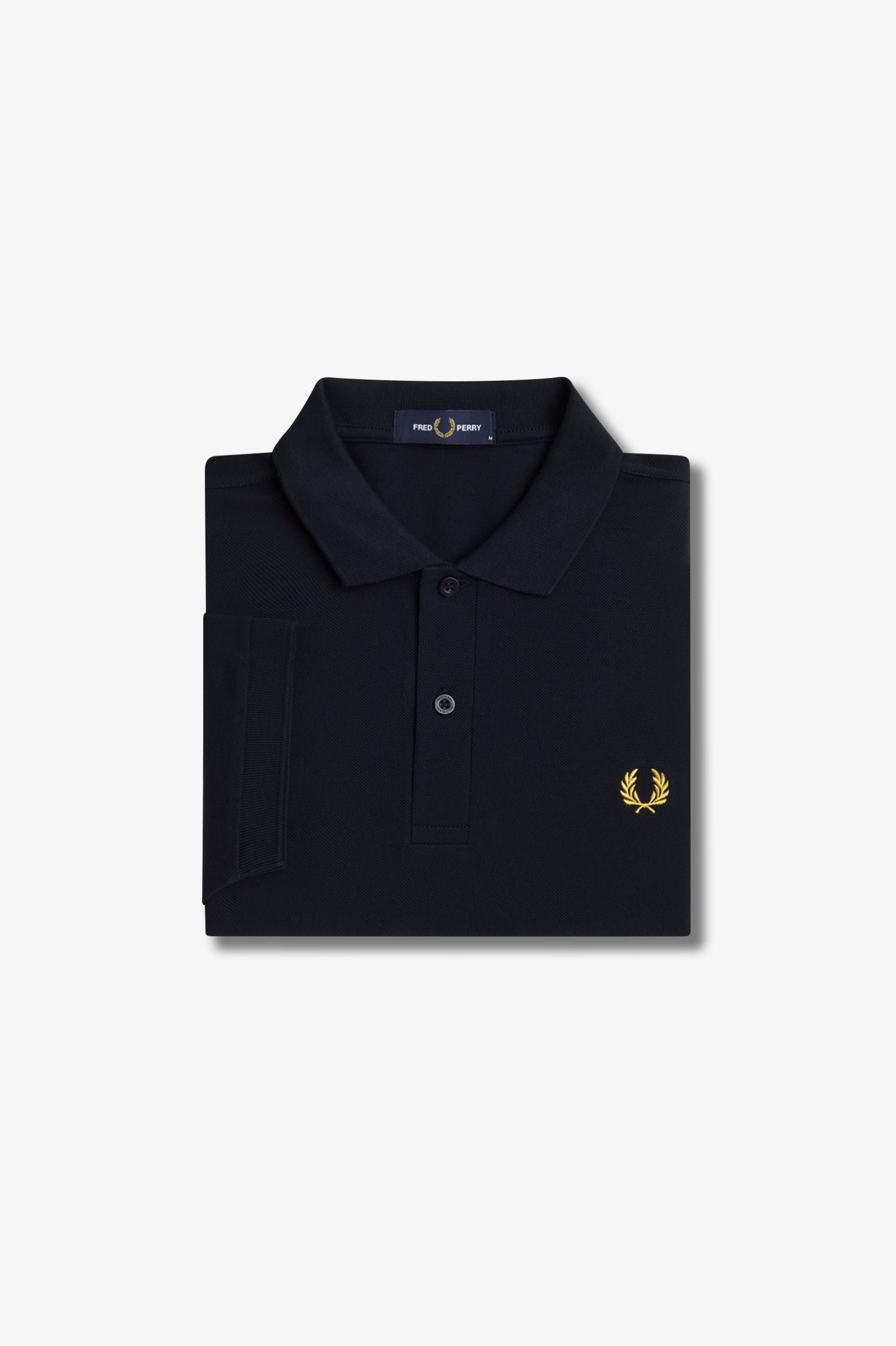 FP Plain Fred Perry Polo Shirt - Navy / Honey