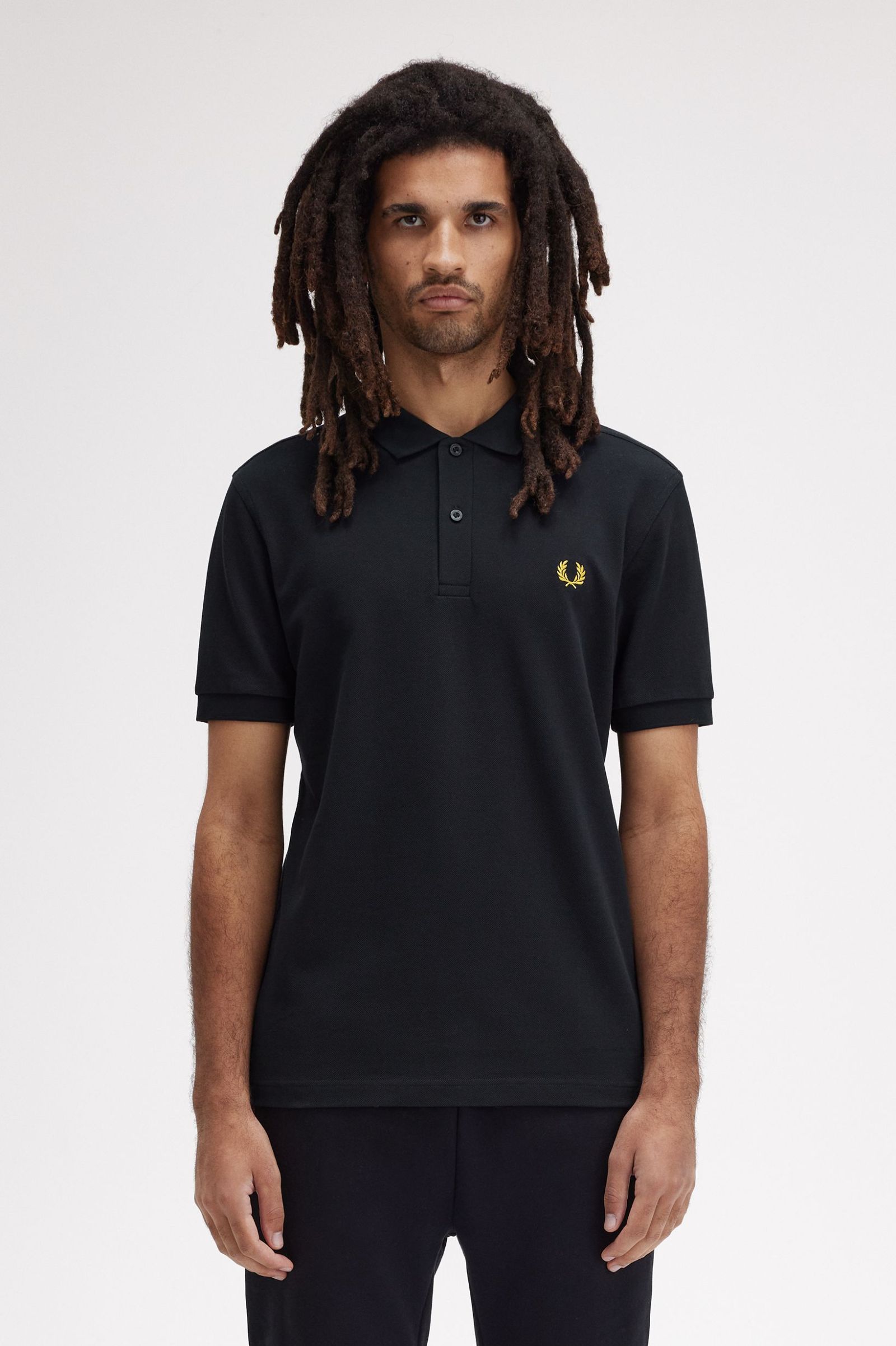 FP Plain Fred Perry Polo Shirt - Navy / Honey