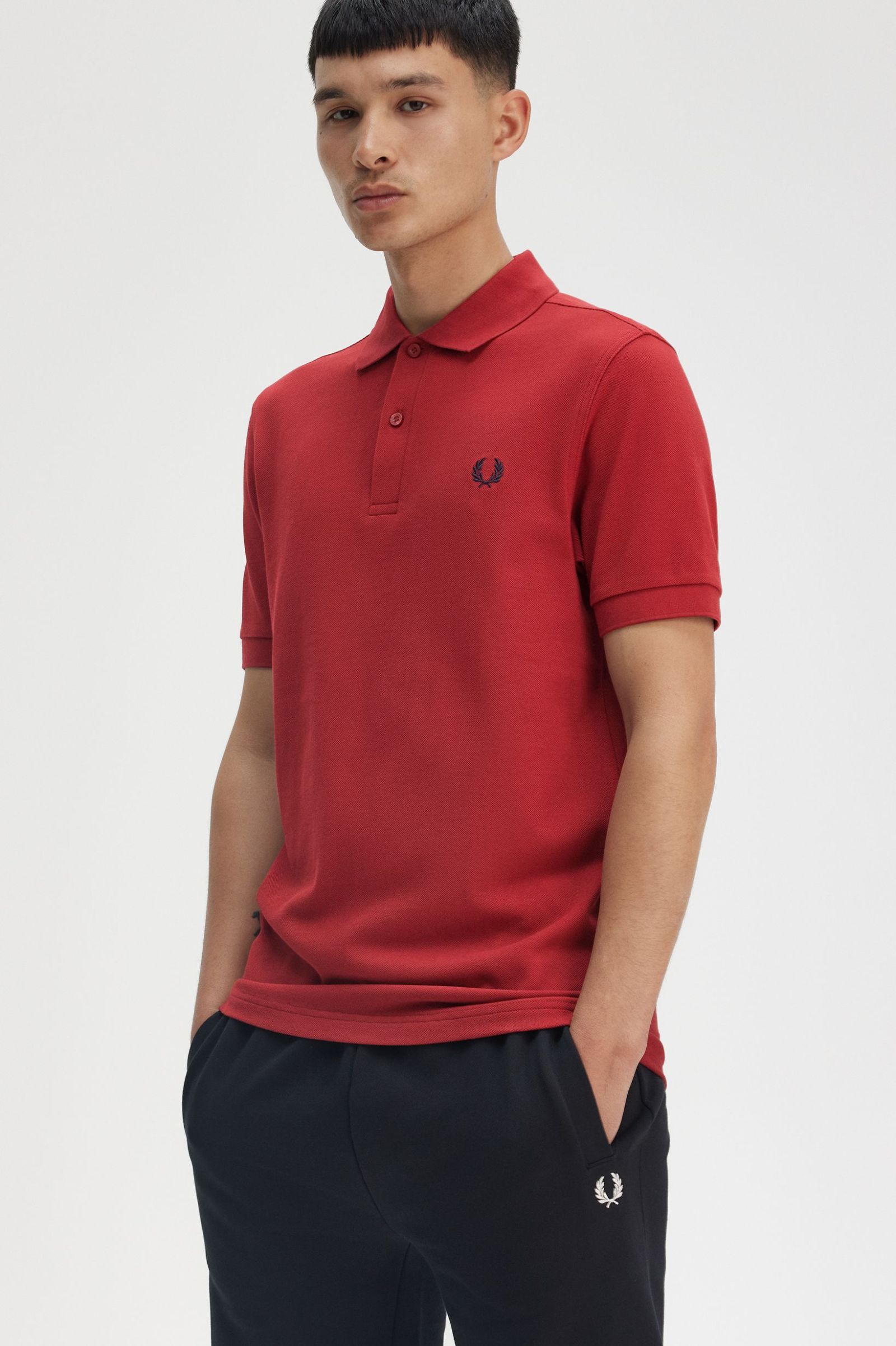 The Fred Perry Polo Shirt Fred Perry - Burnt Red / Navy