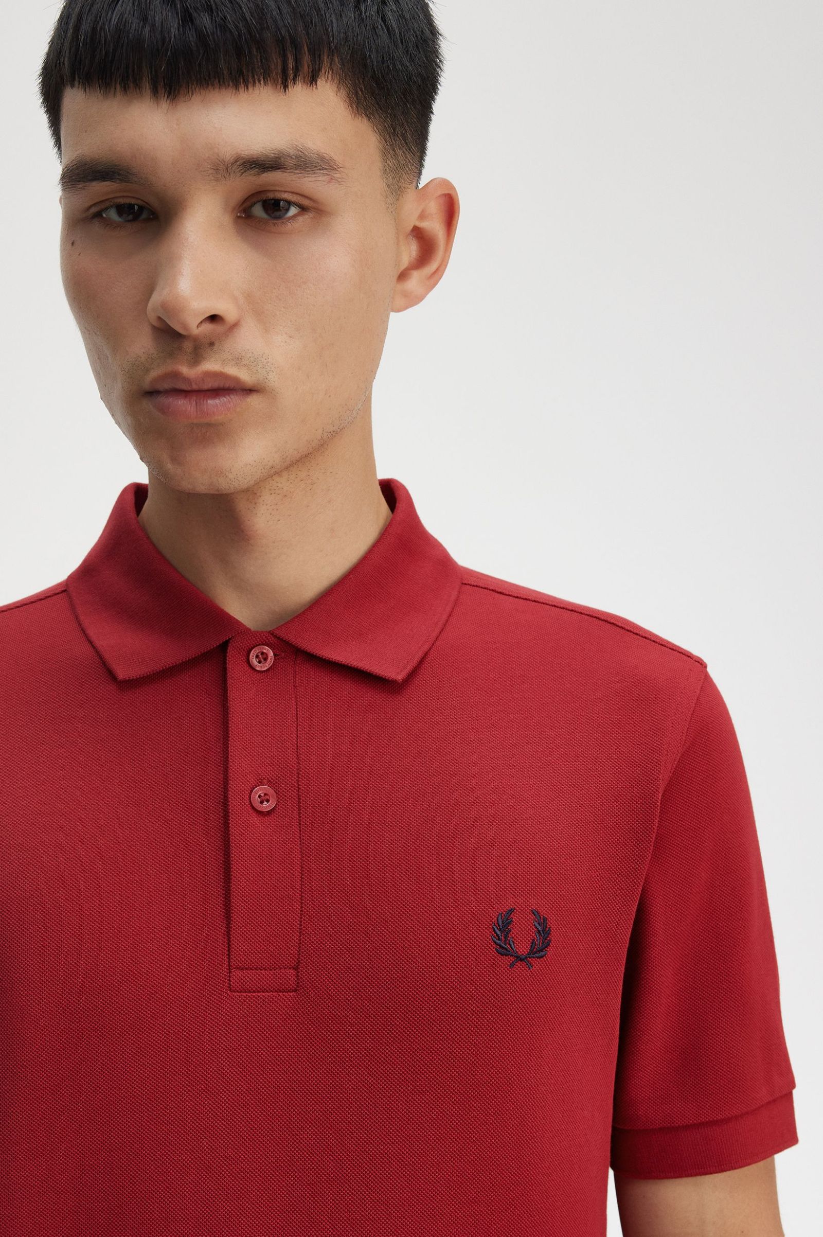 The Fred Perry Polo Shirt Fred Perry - Burnt Red / Navy