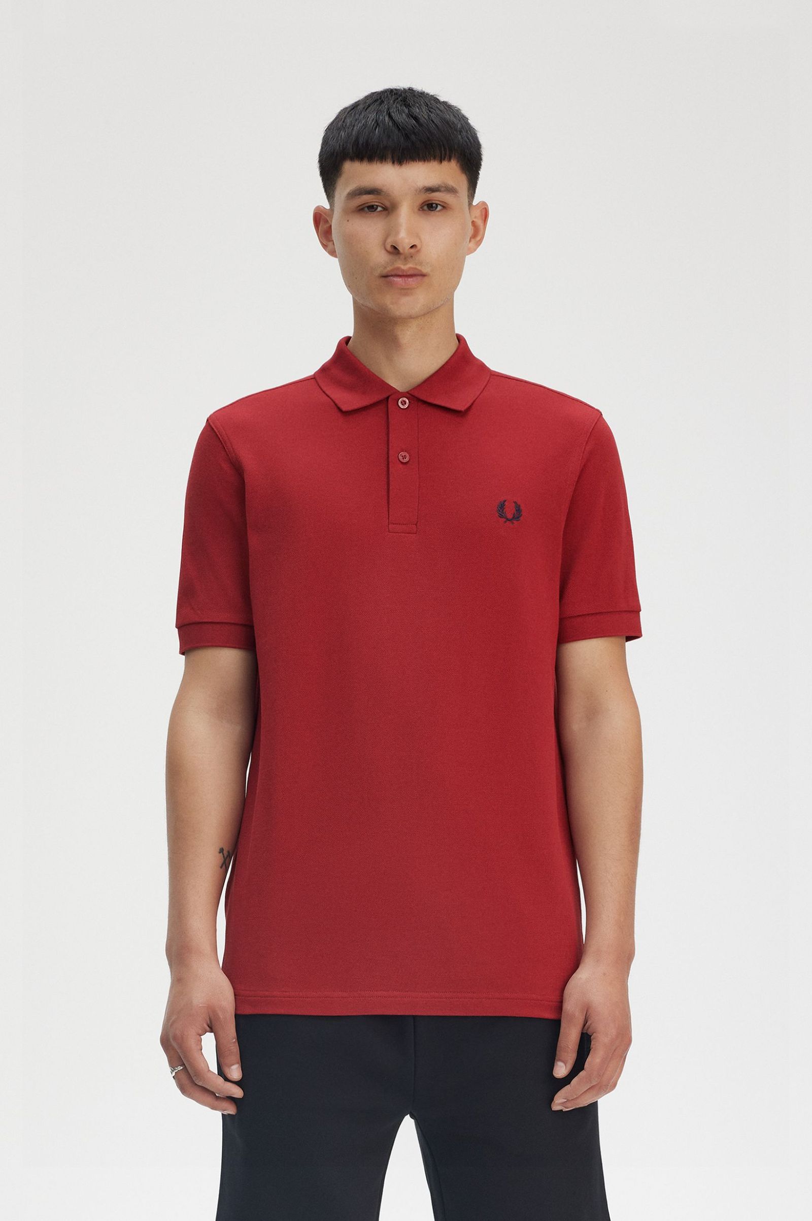 The Fred Perry Polo Shirt Fred Perry - Burnt Red / Navy