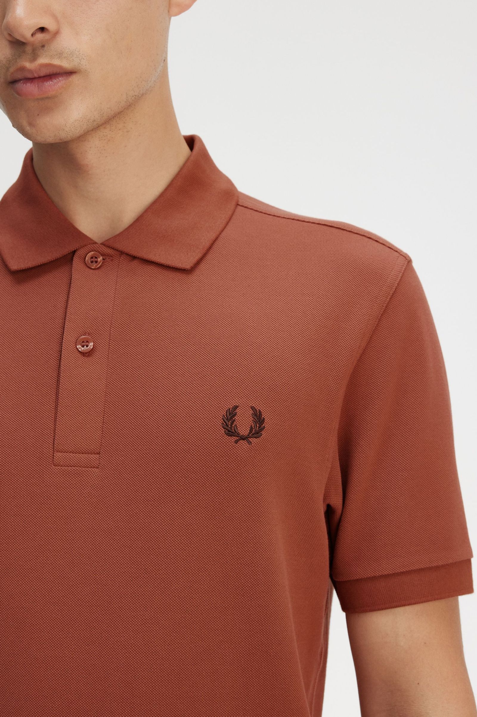 The Fred Perry Polo Shirt Fred Perry - Cinnamon / Carrington Brick