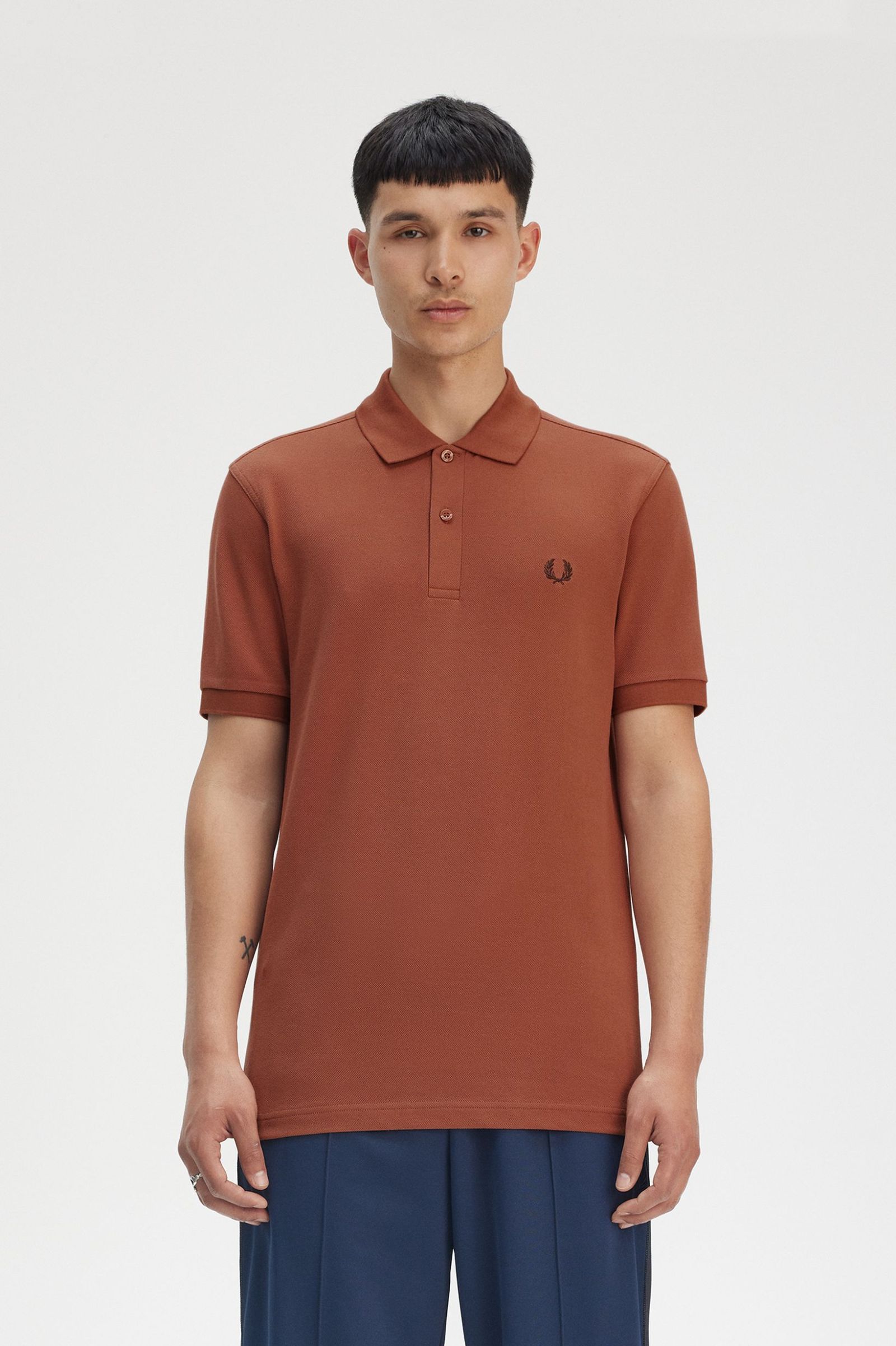 The Fred Perry Polo Shirt Fred Perry - Cinnamon / Carrington Brick