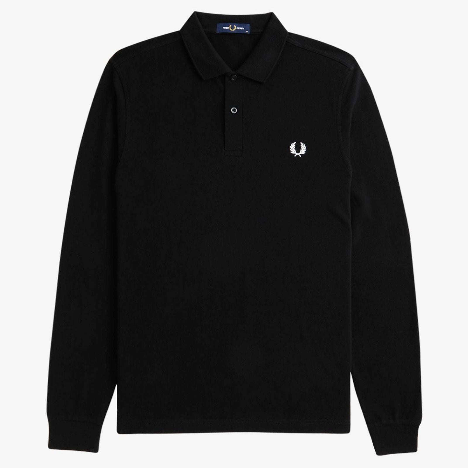 Long Sleeve Fred Perry Shirt AW25 - Black
