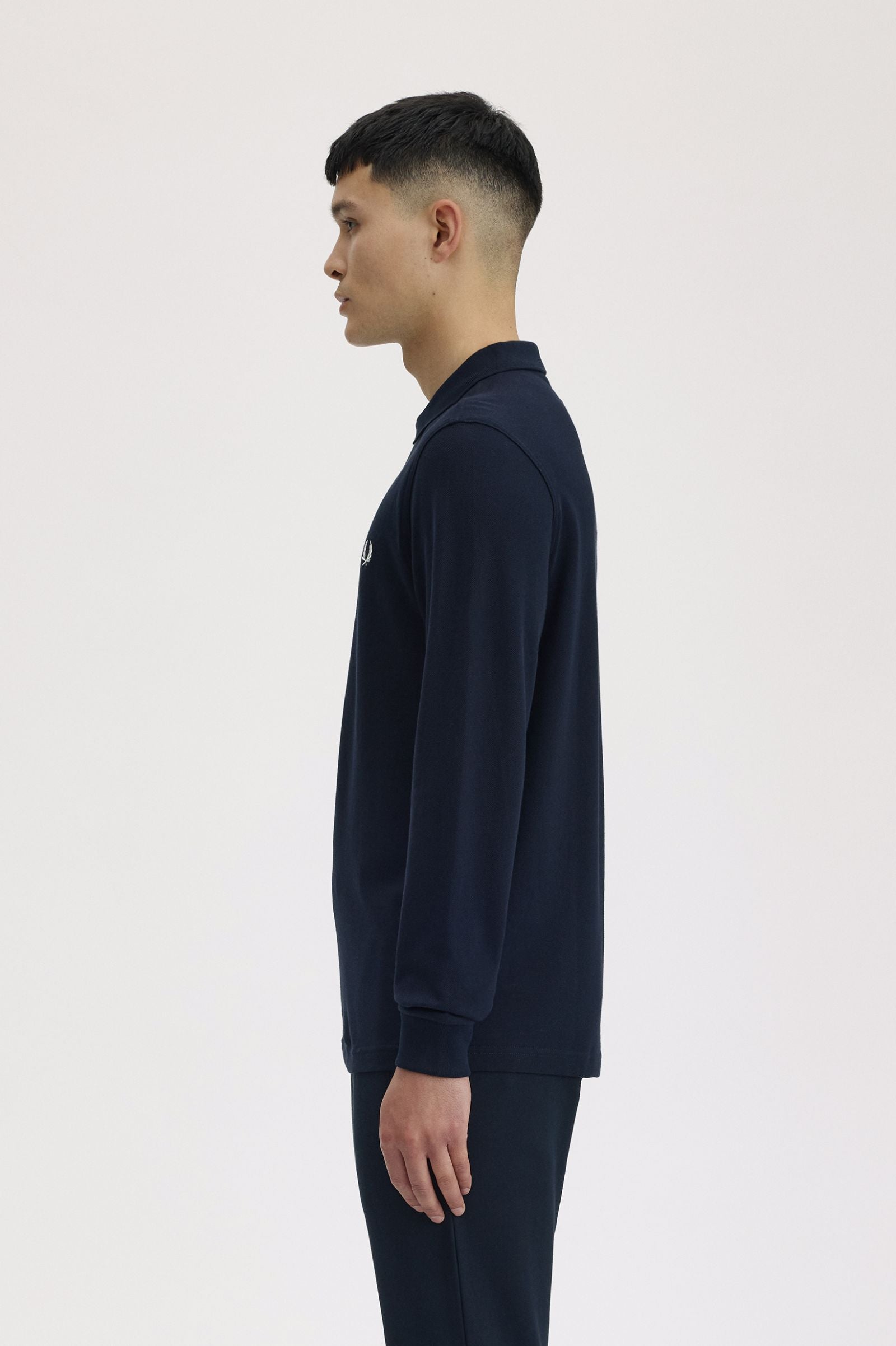 Long Sleeve Fred Perry Shirt AW25 - Navy