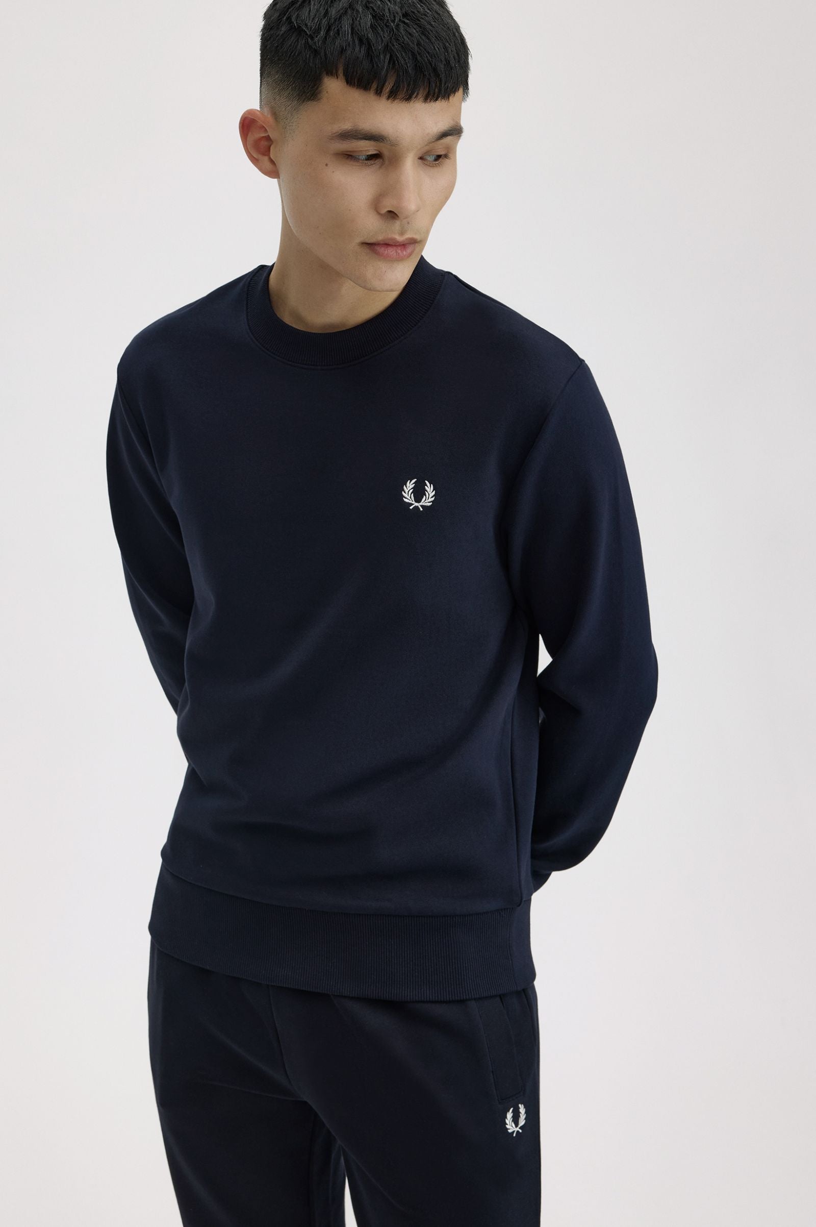 Crew Neck Sweatshirt Fred Perry AW25 - Navy