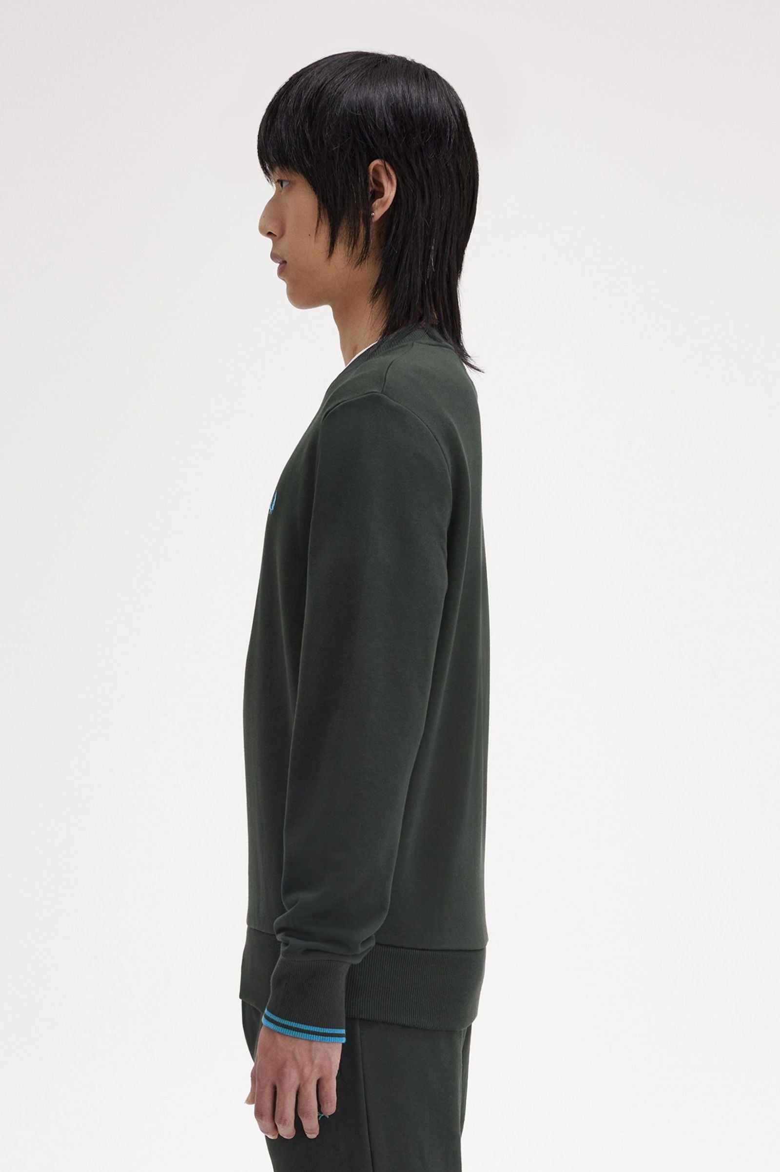 FP Crew Neck SweatShirt Fred Perry - Nightgreen / Ocean