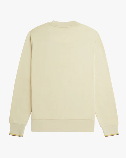 FP Crew Neck SweatShirt Fred Perry - Oatmeal / Whisky Brown