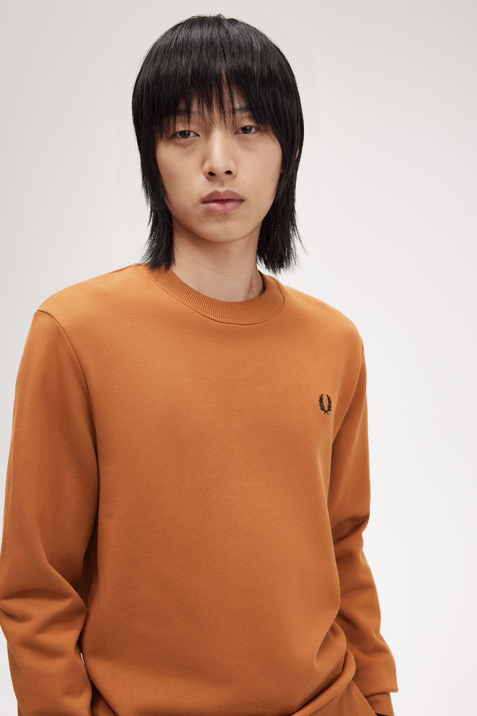 FP Crew Neck Swaetshirt Fred Perry - Marmalade