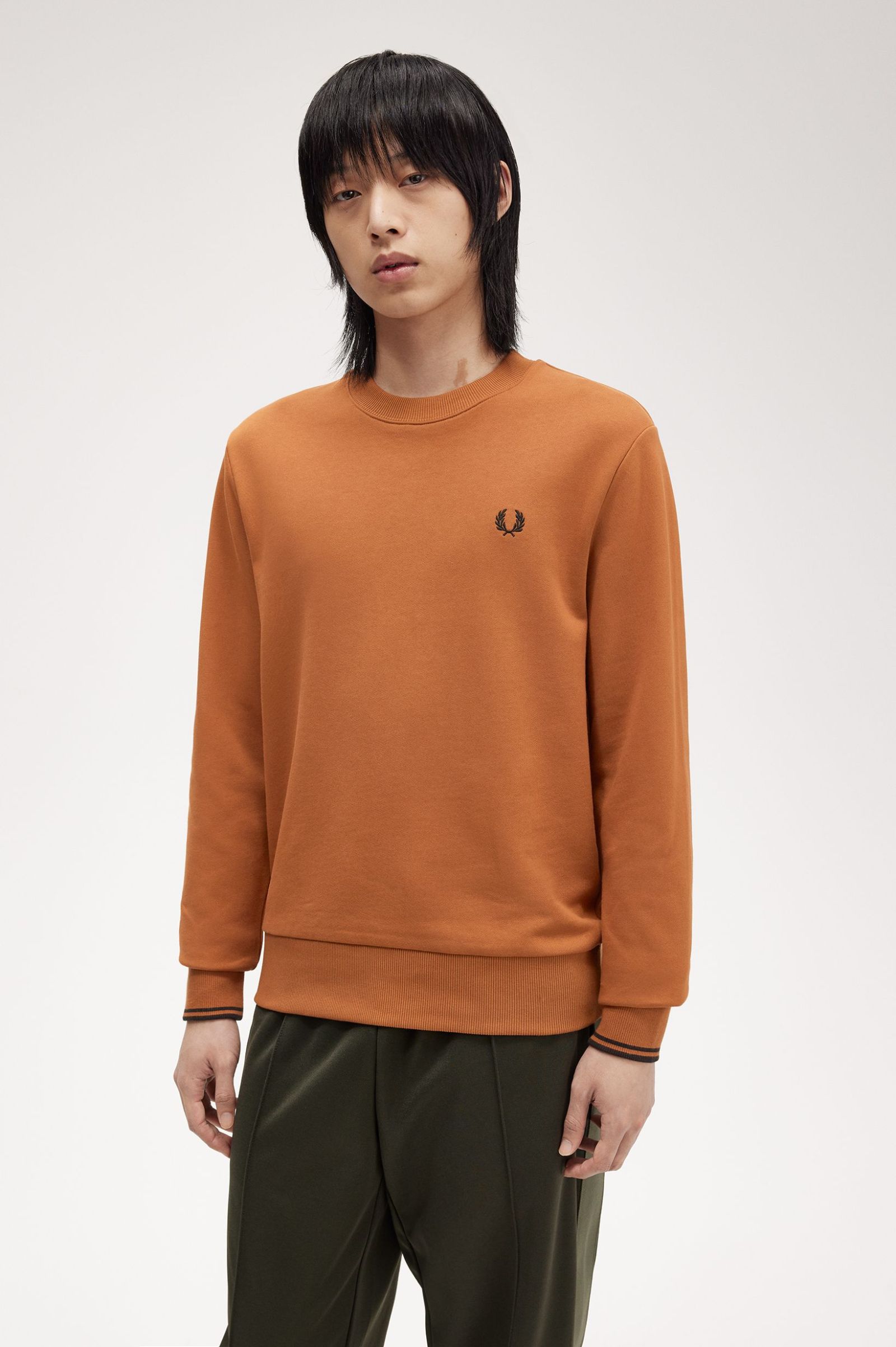 FP Crew Neck Swaetshirt Fred Perry - Marmalade