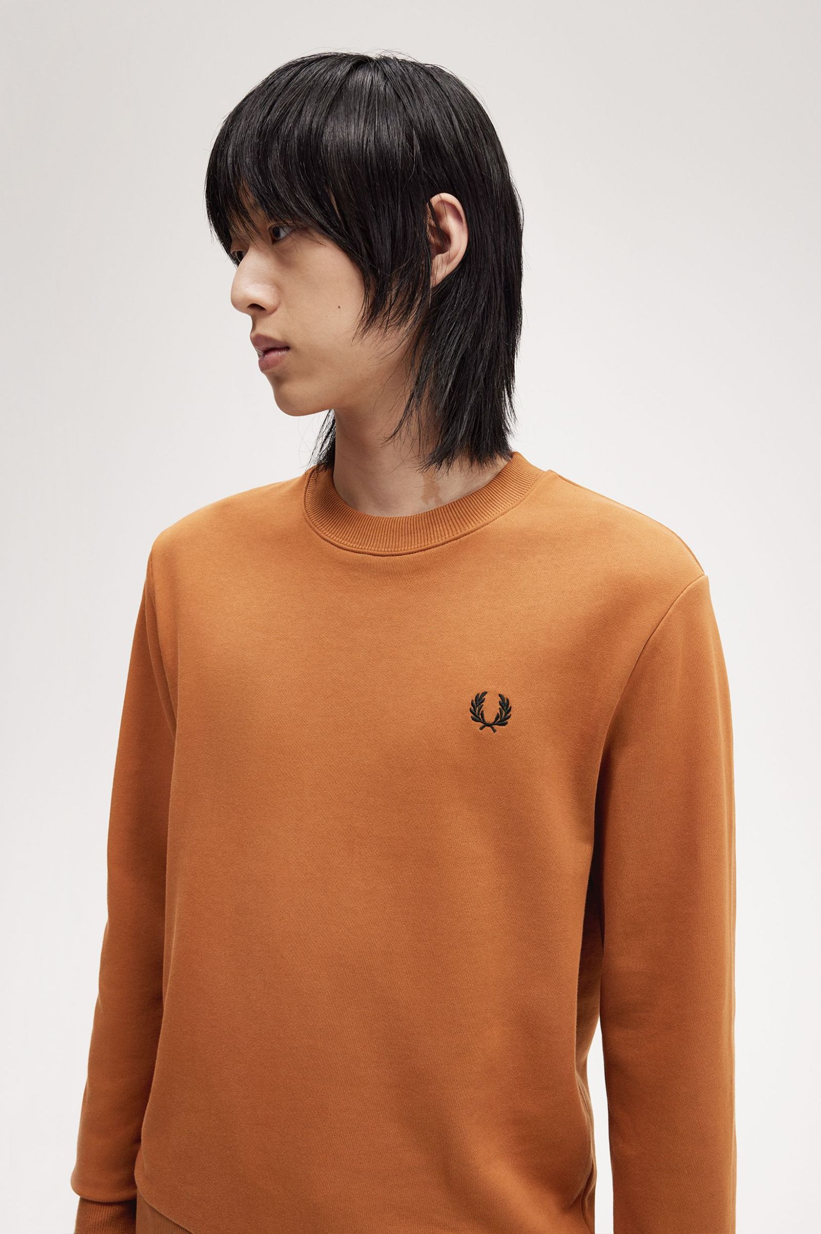 FP Crew Neck Swaetshirt Fred Perry - Marmalade