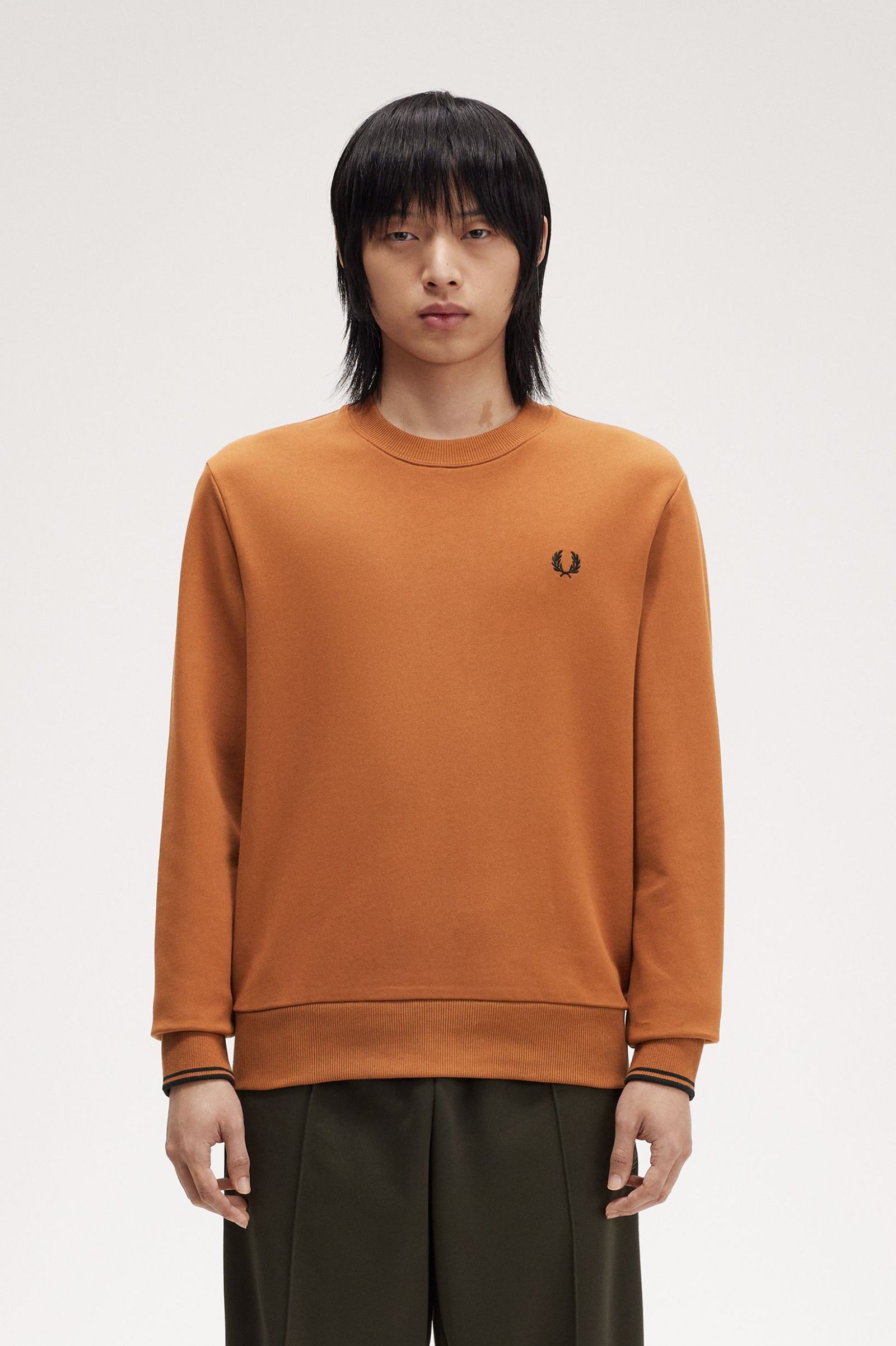 FP Crew Neck Swaetshirt Fred Perry - Marmalade