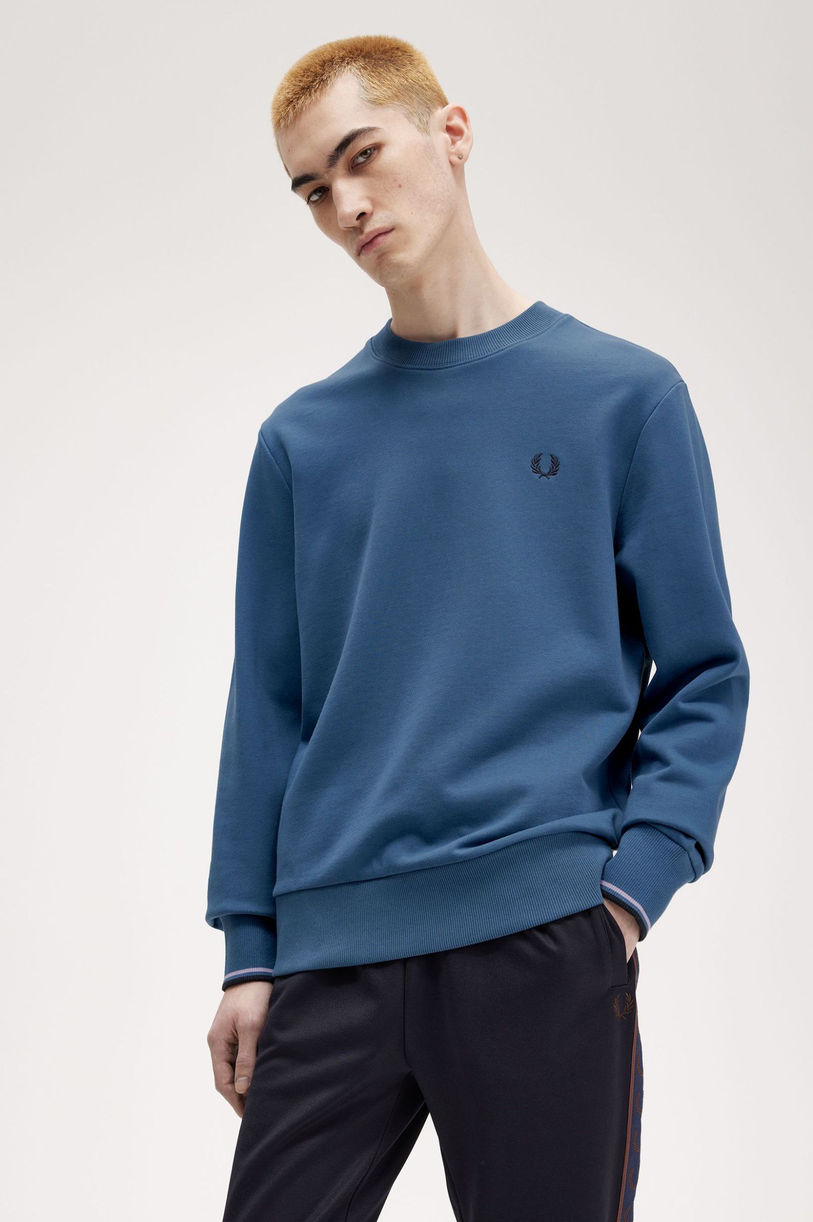 FP Crew Neck Swaetshirt Fred Perry - Midnight Blue