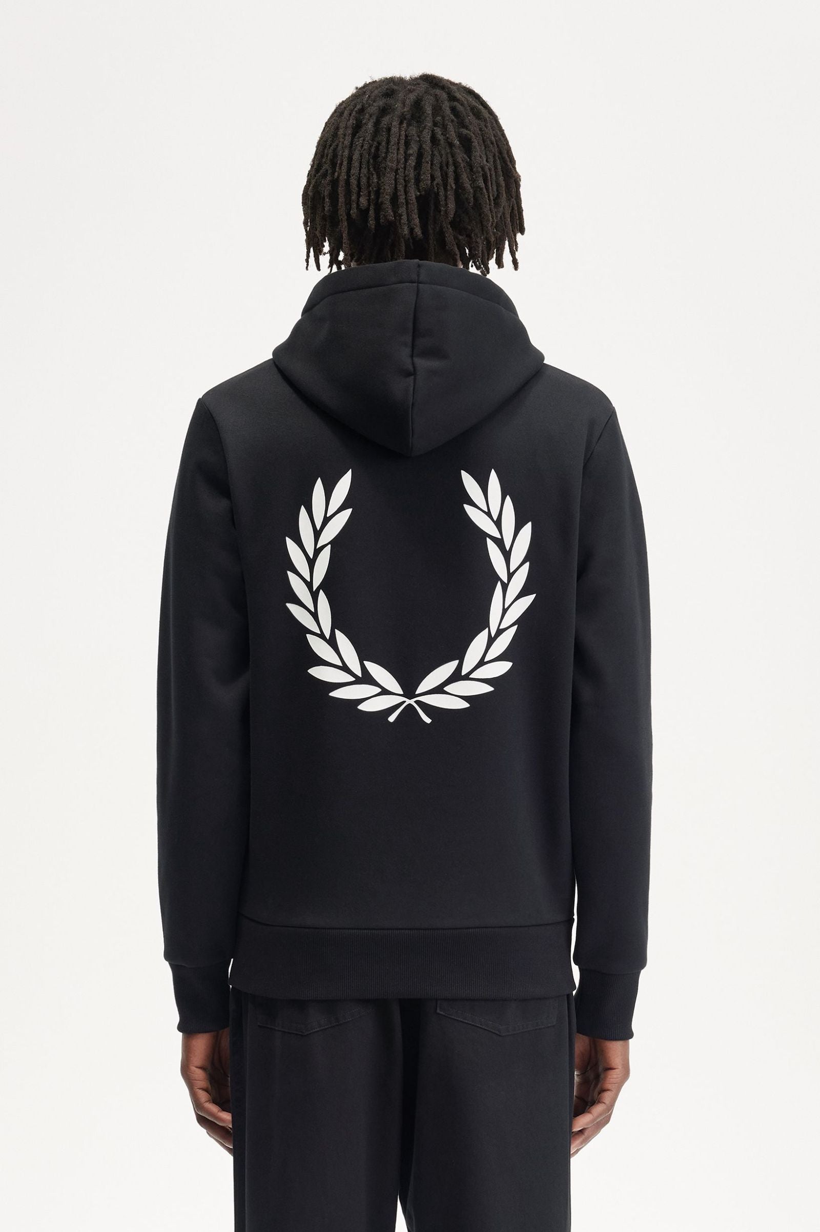 FP Double Graphic Hooded Sweatshirt Fred Perry - Black