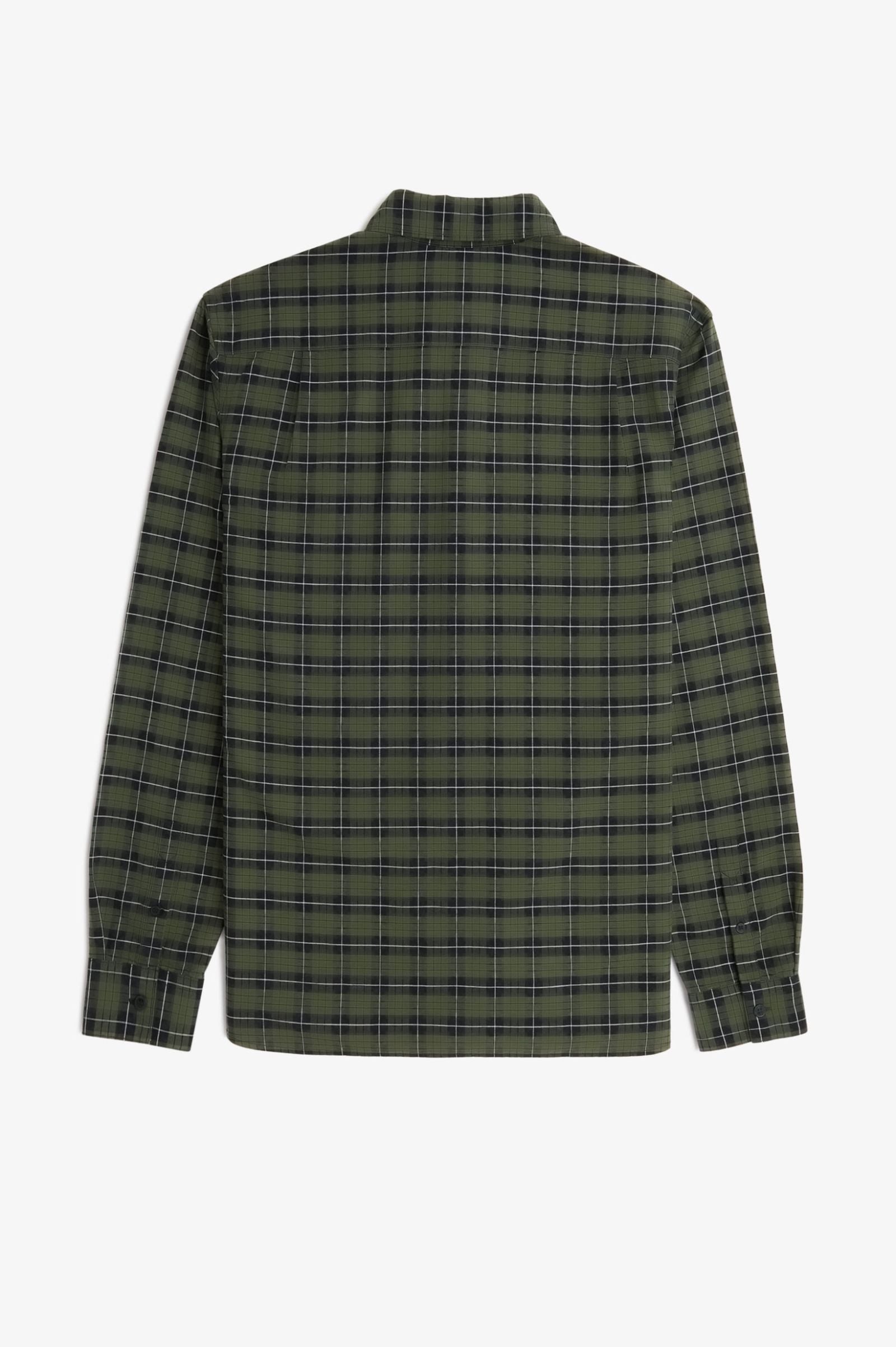 FP Tartan Oxford Shirt Fred Perry - Laurel Wreath Green