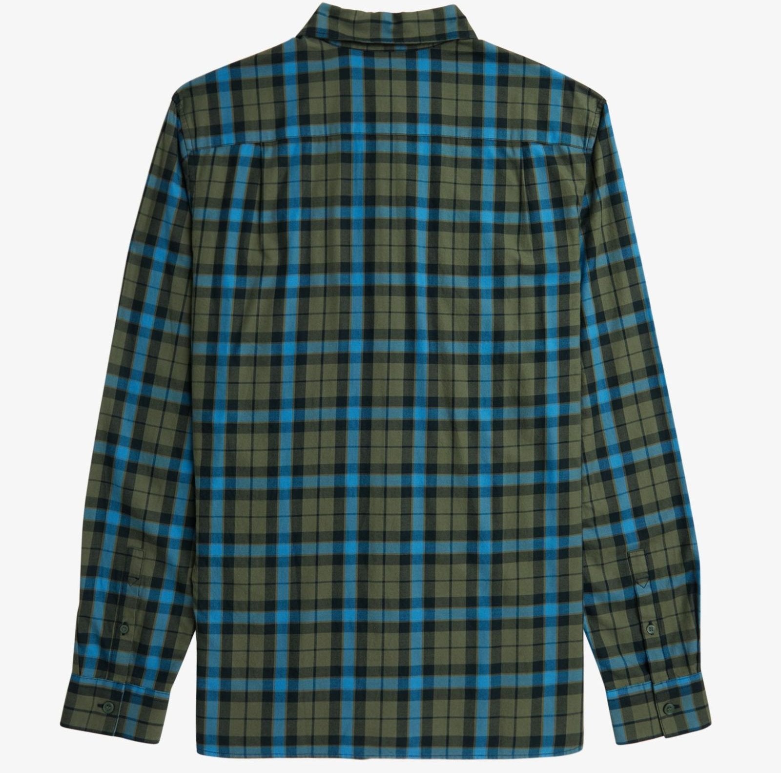 FP Tartan Twill Shirt Fred Perry - Laurel With Green