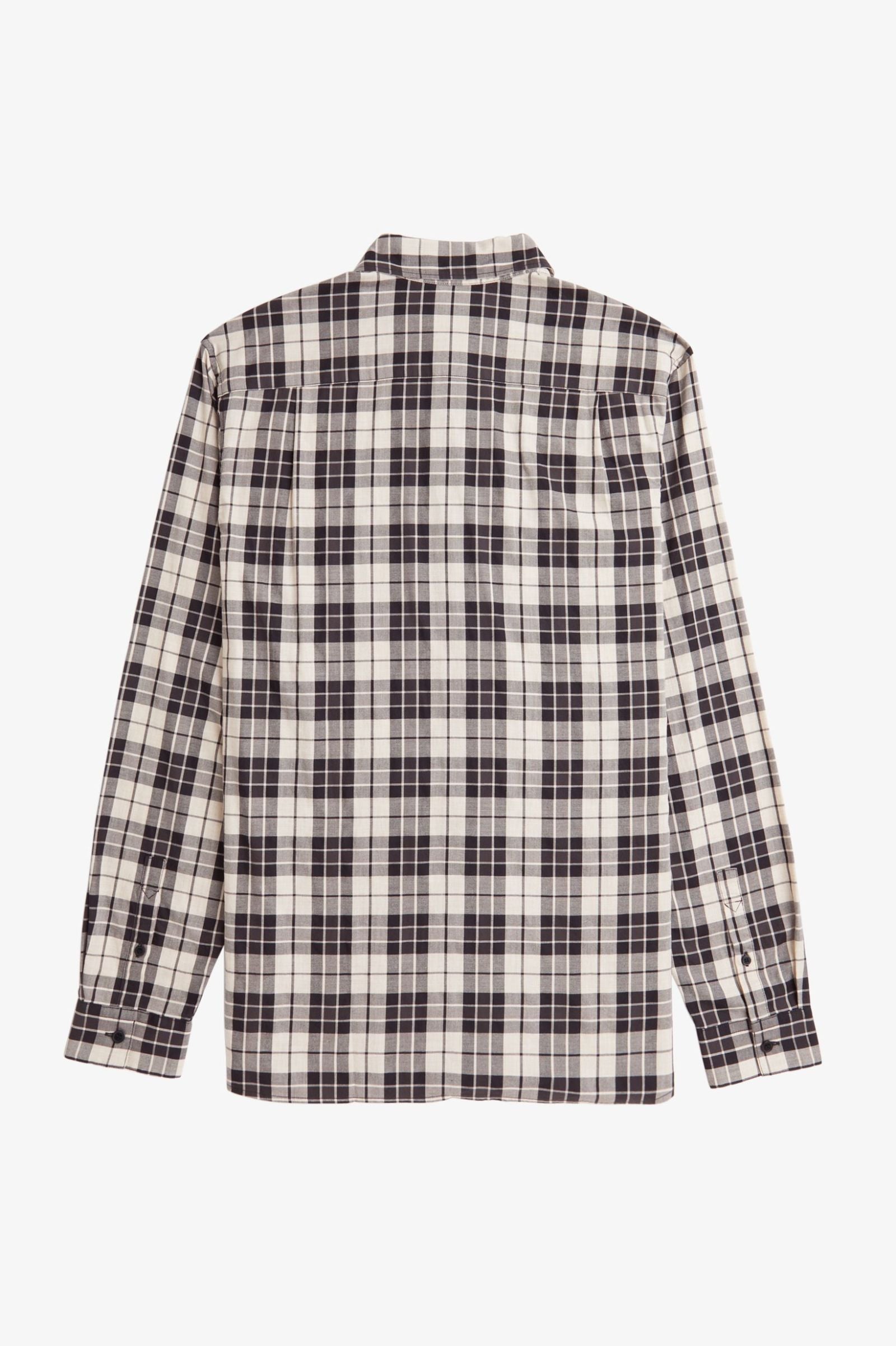 FP Tartan Twill Shirt Fred Perry - Porridge Marl