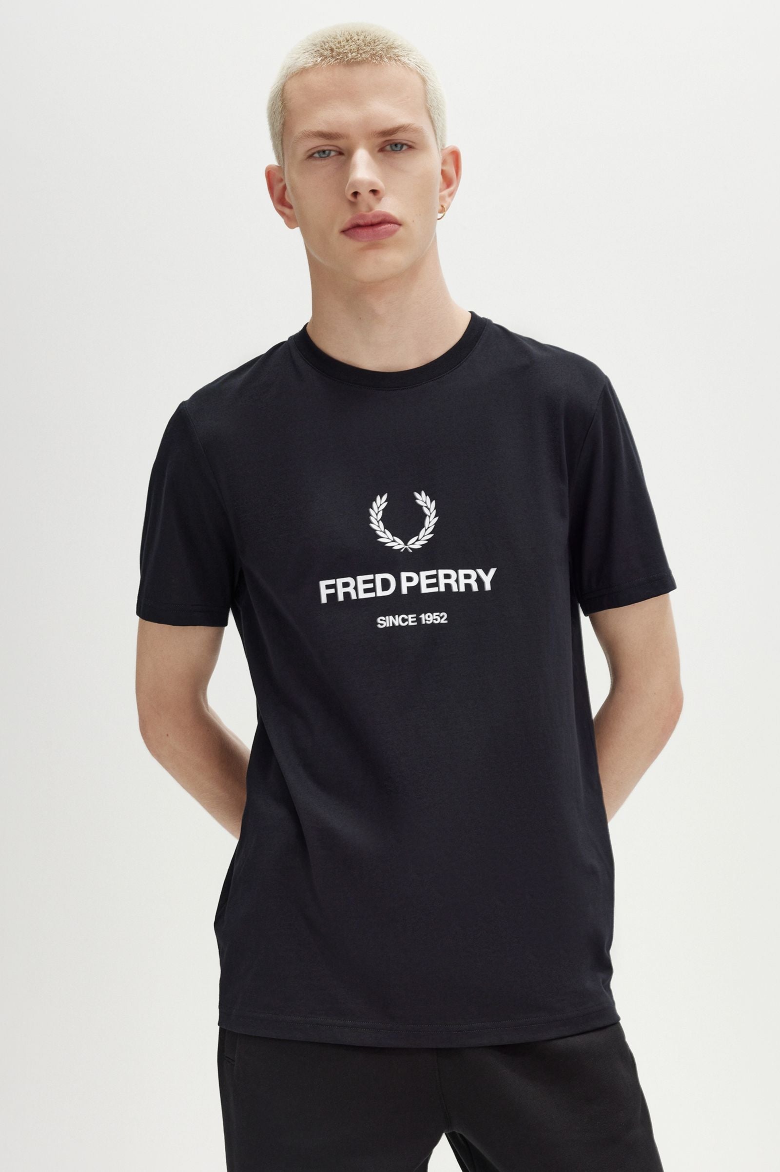 FP Fred Perry Graphic T-Shirt - Black