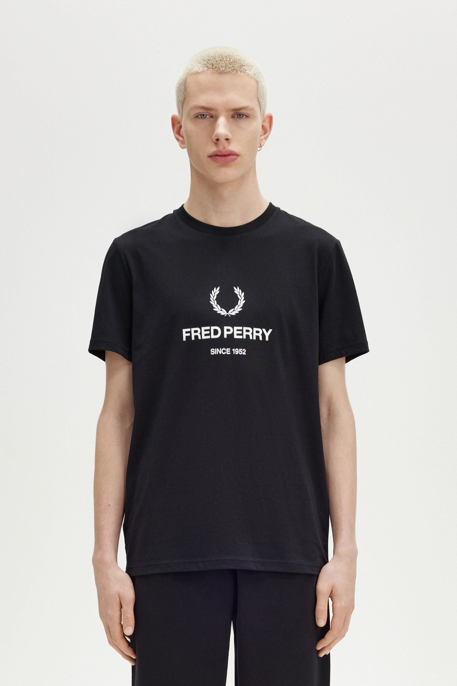 FP Fred Perry Graphic T-Shirt - Black