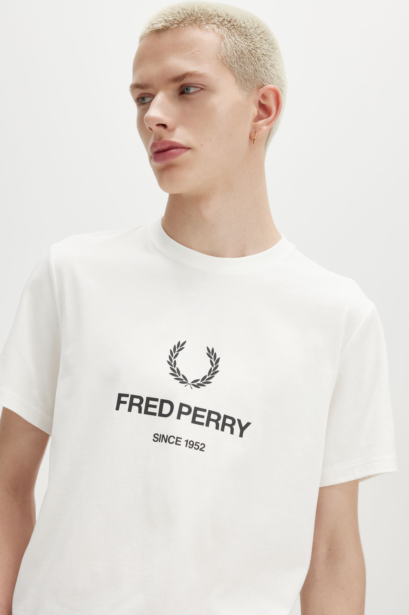 FP Fred Perry Graphic T-Shirt - Snow White