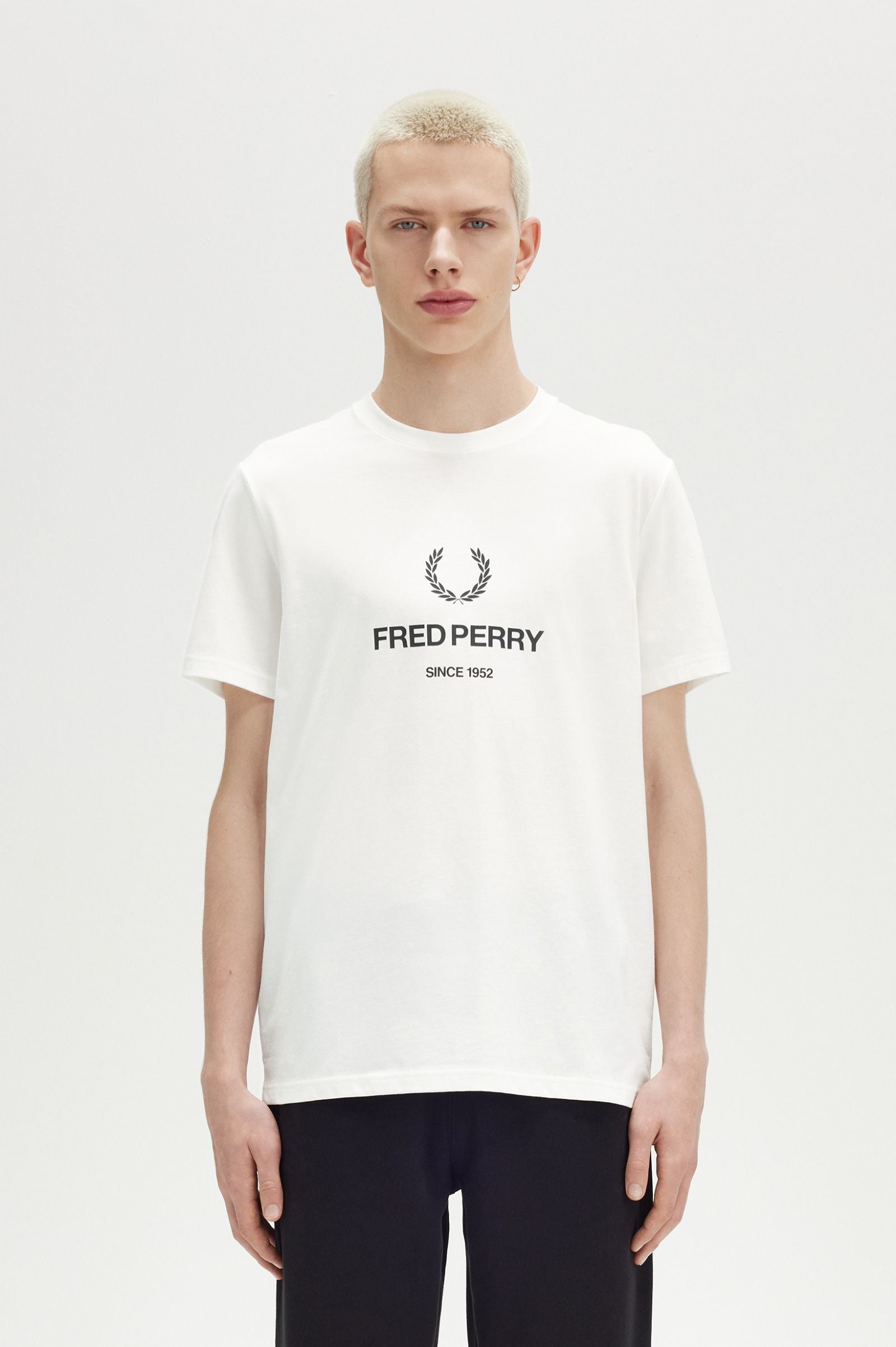 FP Fred Perry Graphic T-Shirt - Snow White