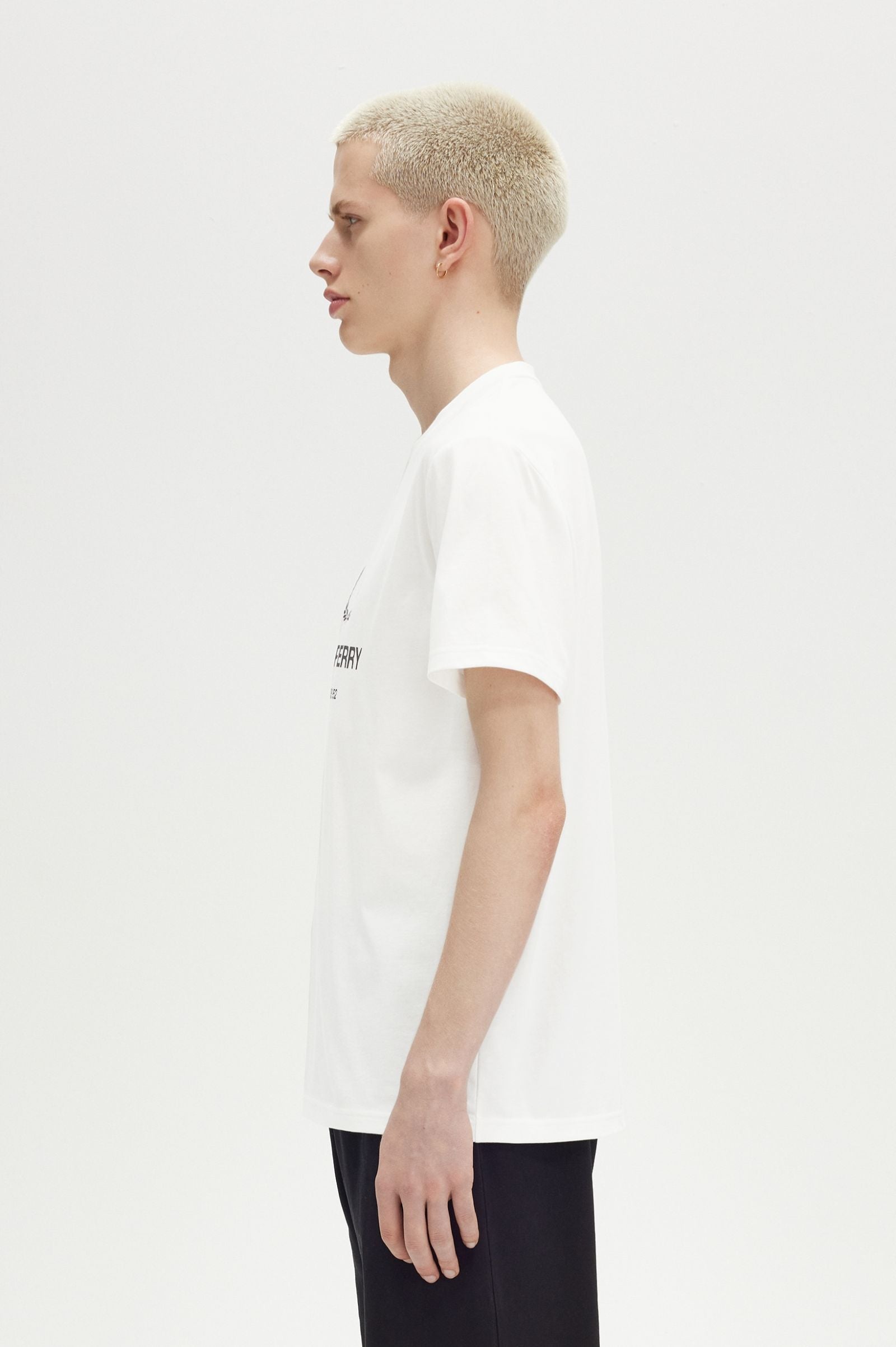 FP Fred Perry Graphic T-Shirt - Snow White