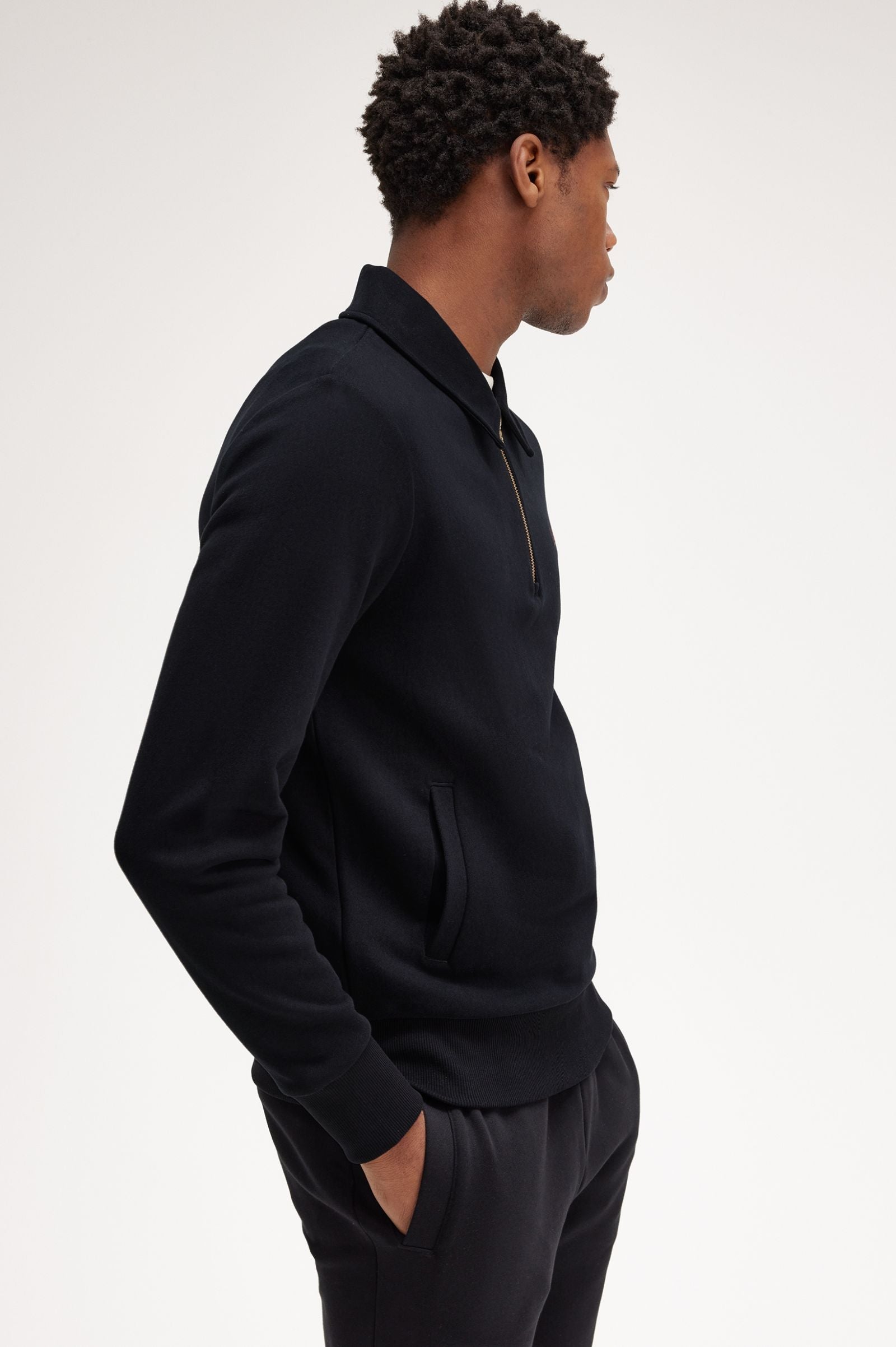 FP Half Zip Sweatshirt Fred Perry - Black