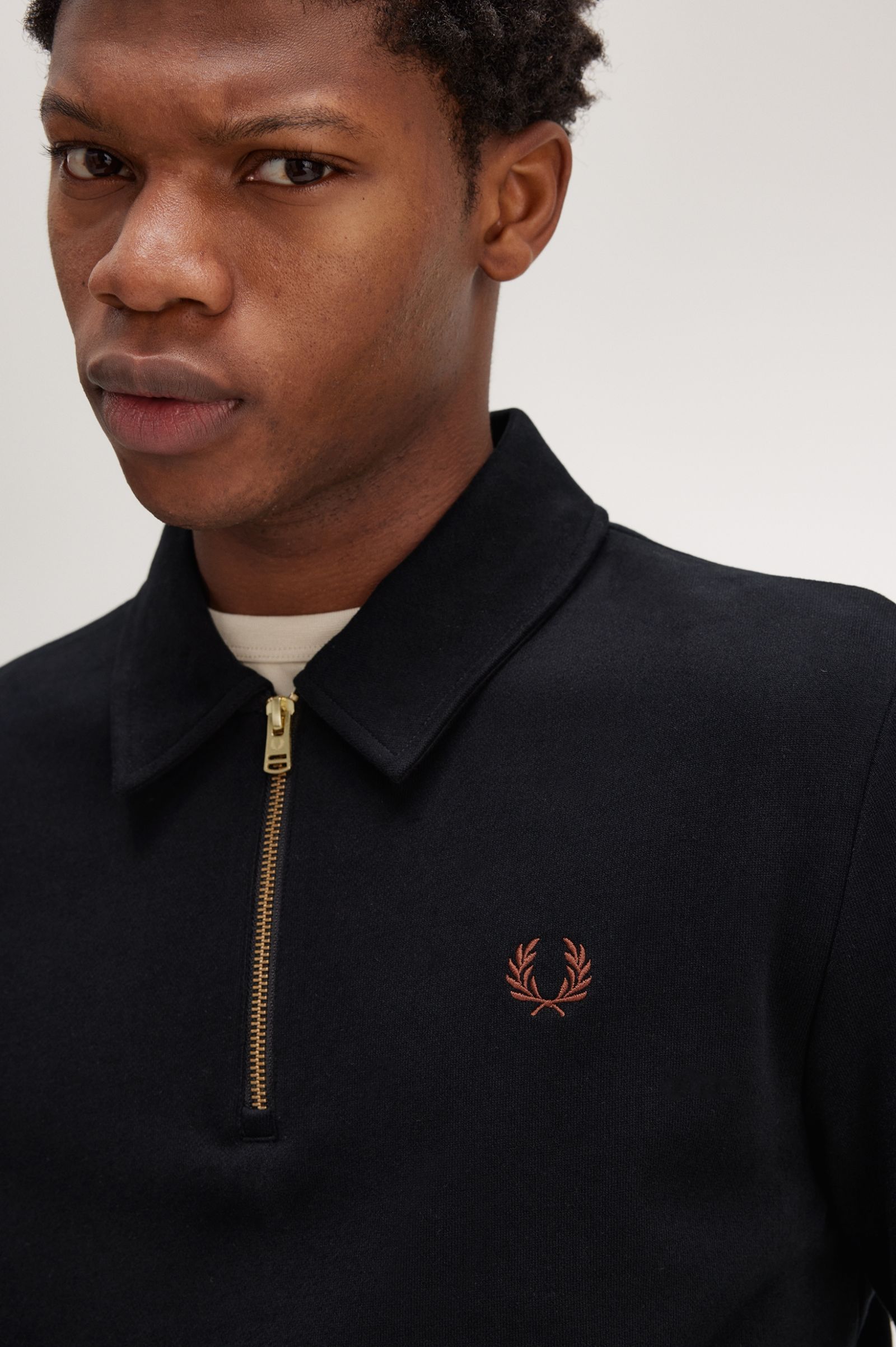 FP Half Zip Sweatshirt Fred Perry - Black