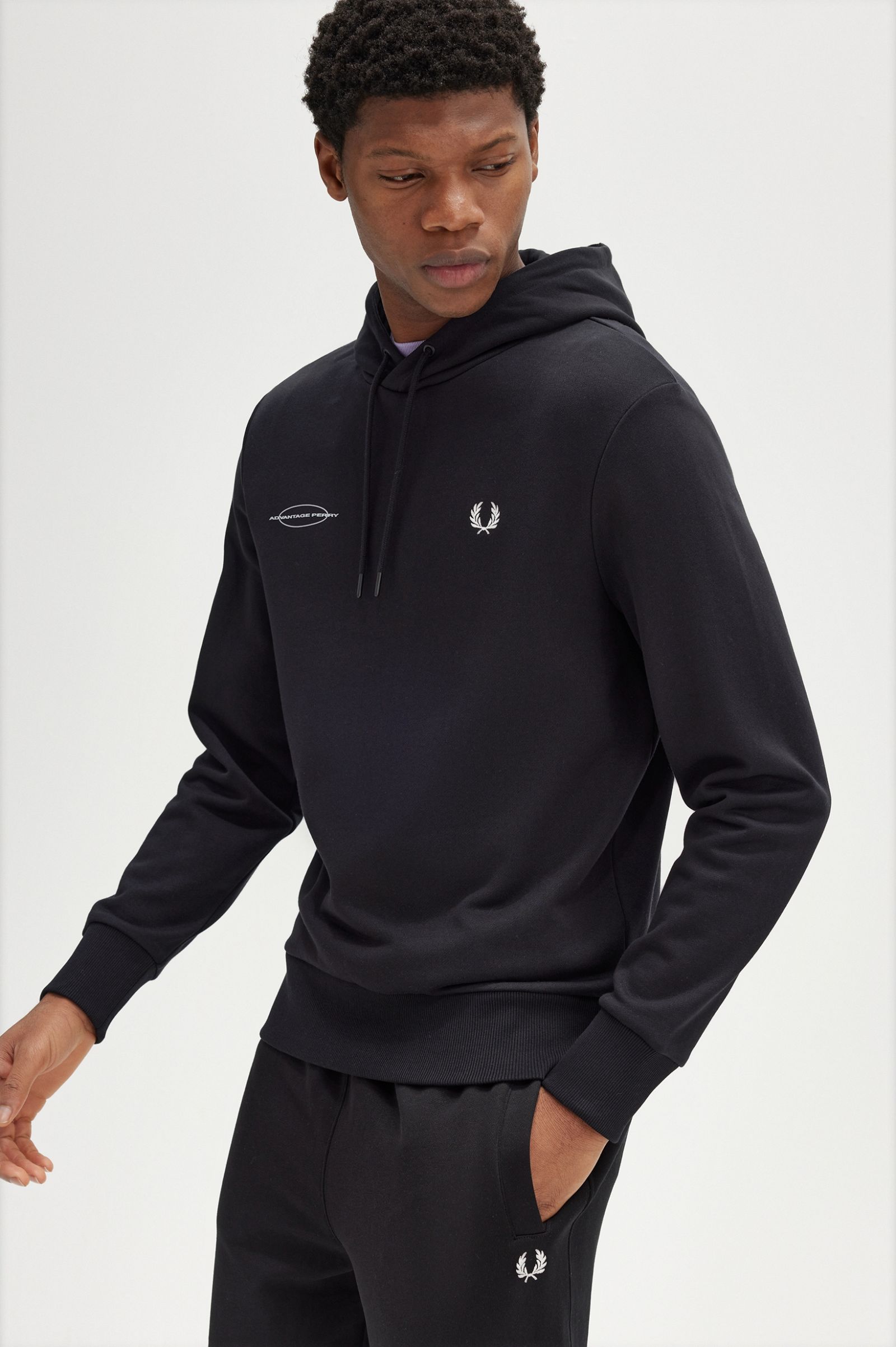 FP Advantage Perry Hooded Sweatshirt Fred Perry - Black