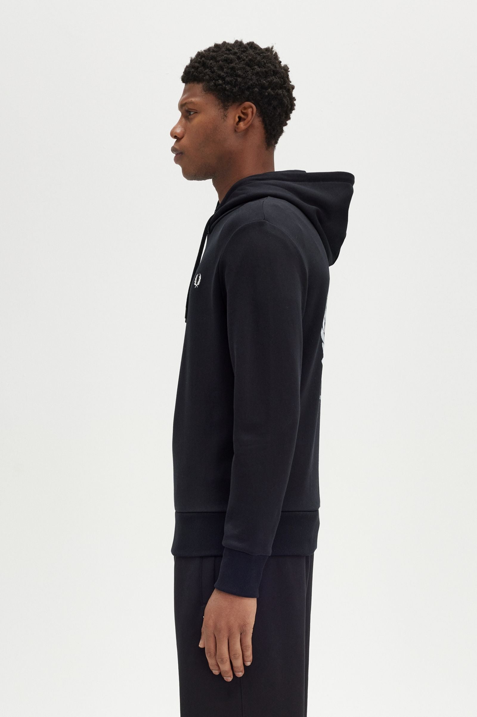 FP Advantage Perry Hooded Sweatshirt Fred Perry - Black