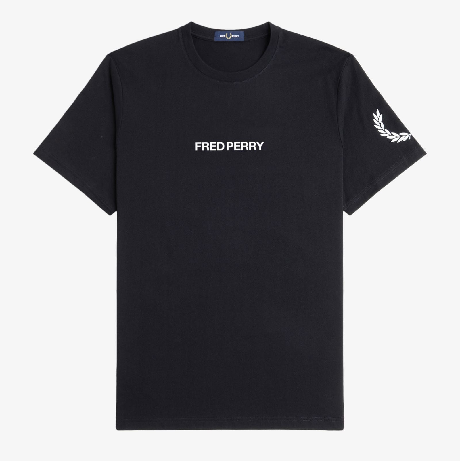 FP Double Branded Graphic T-Shirt Fred Perry - Black