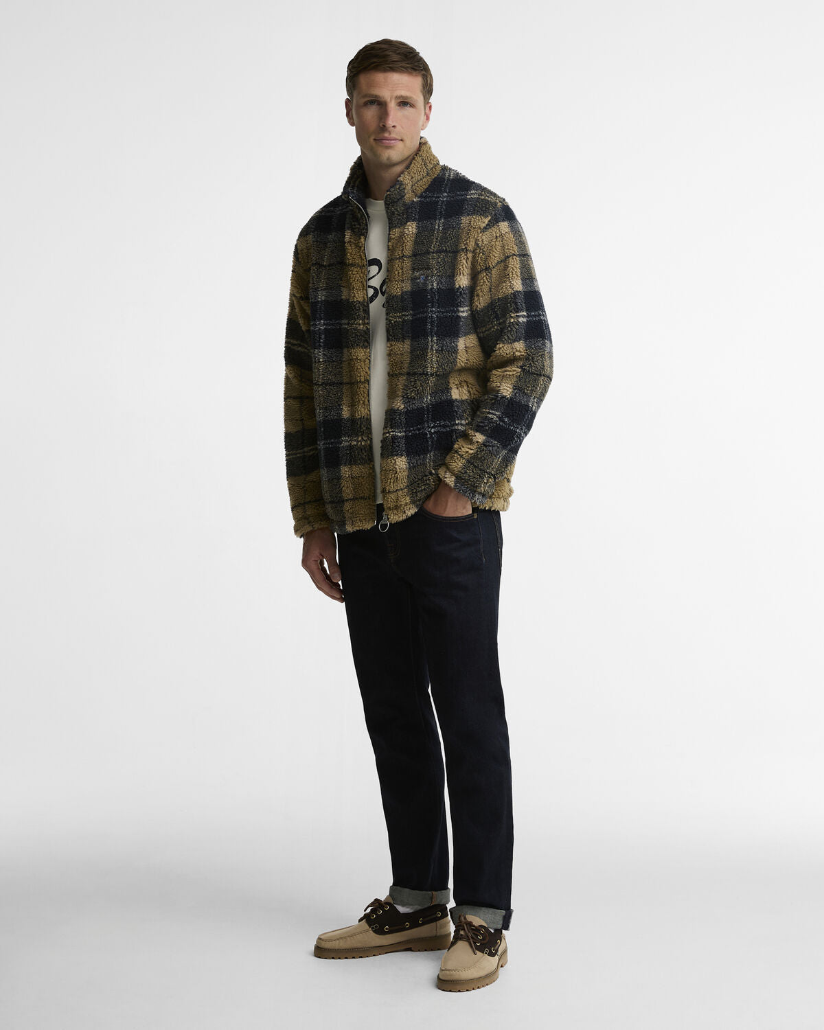 Barbour – Tartan Fleece Zip Through – Birchwood Dress Tartan