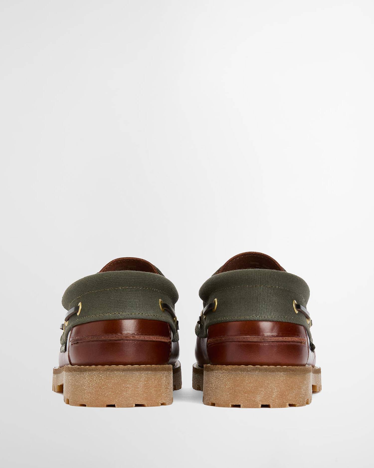 Deck Boat Shoes Barbour AW25 - Mahogany