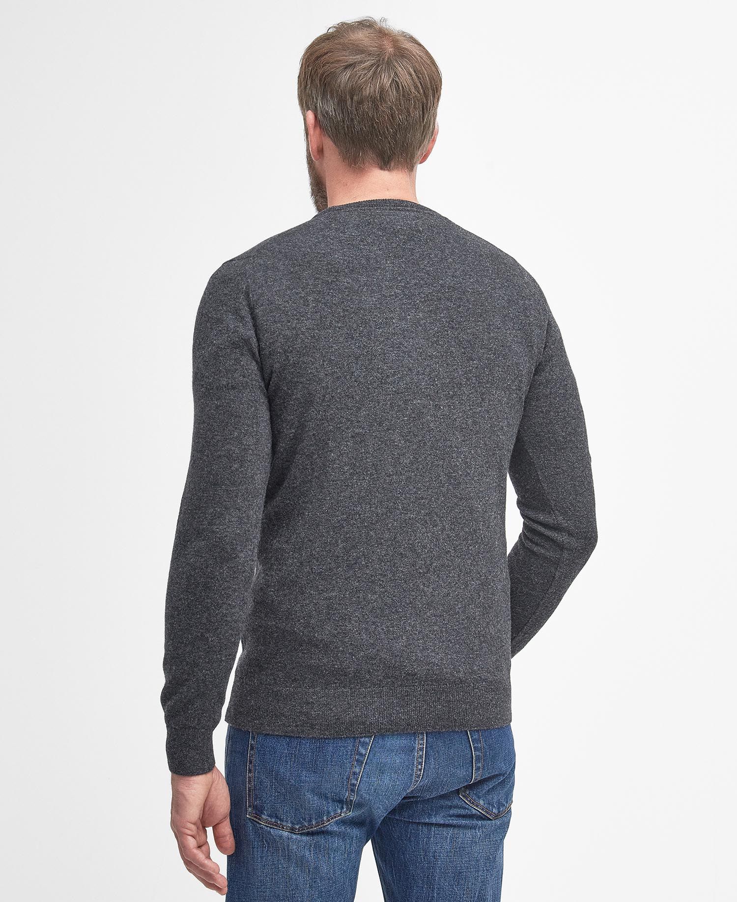 Essential L/Wool Crew Neck Fw24 Knitwear -  Charcoal